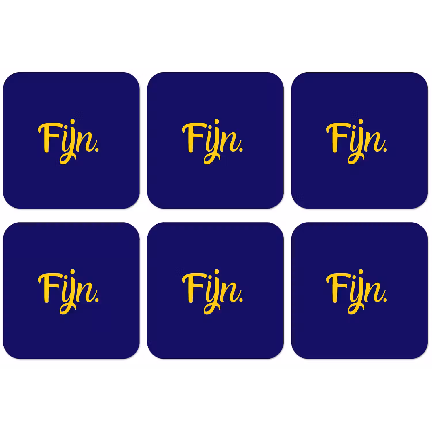 Blauw - Geel - Fijn onderzetter kurk middel -zkaufland3dotto