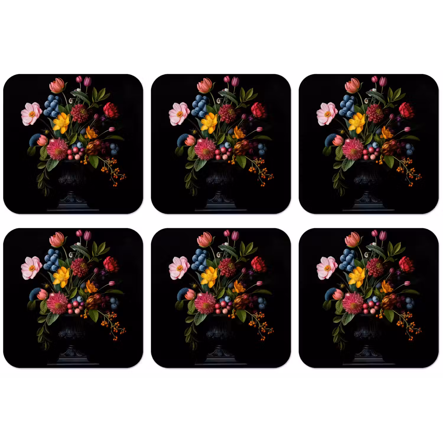 Bloemen - Vrolijk - Vaas onderzetter kurk middel -zkaufland3dotto