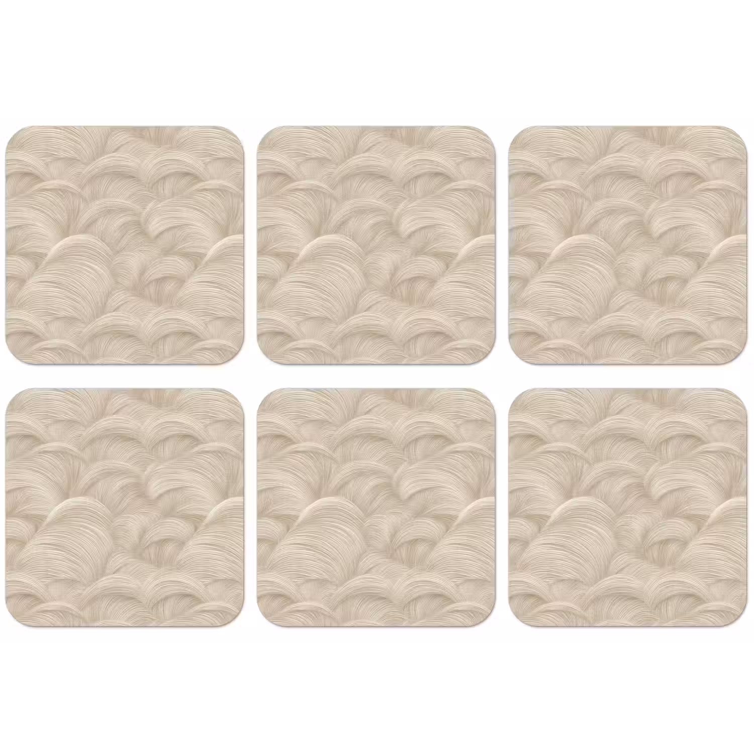 Bogen - Patroon - Beige onderzetter kurk middel 366 -zkaufland3dotto