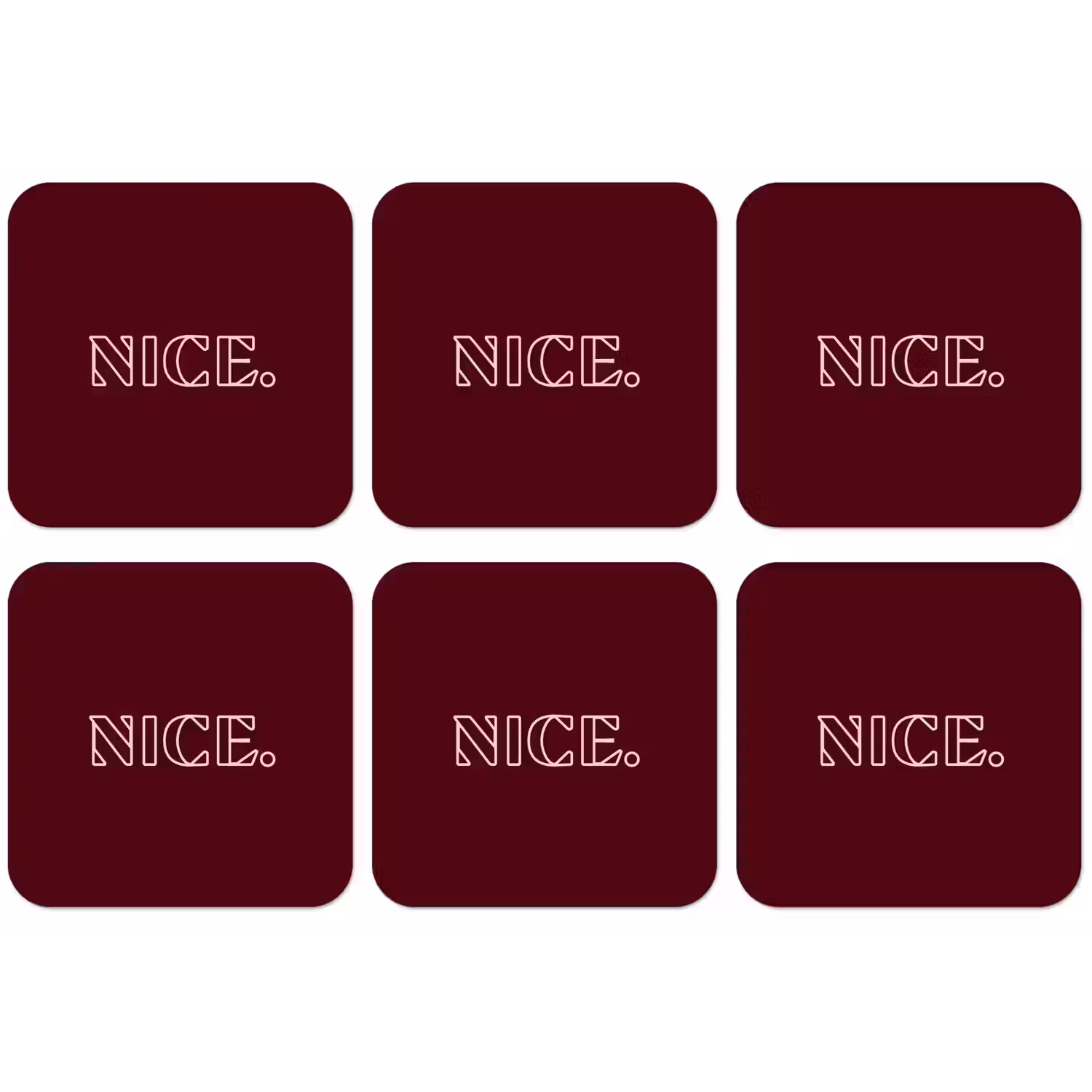 Bordeaux - Nice - minimalistisch onderzetter kurk middel -zkaufland3dotto