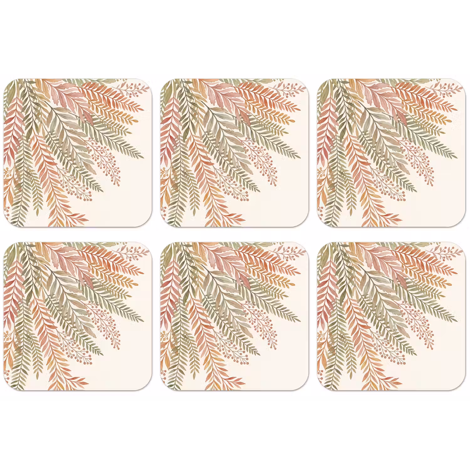 Botanisch - Aquarel - Kleurrijk onderzetter kurk middel -zkaufland3dotto