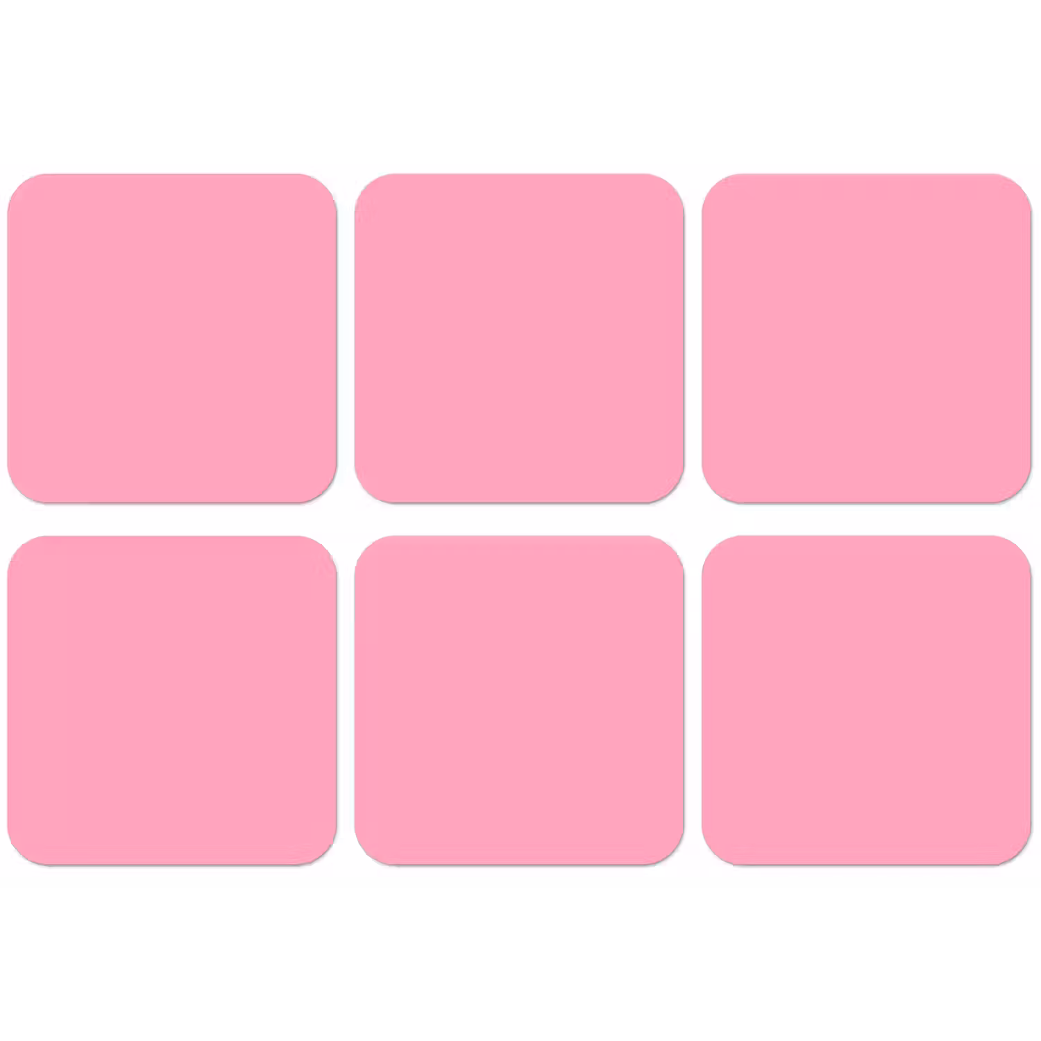 Bubblegum - Pink - Roze onderzetter kurk middel 366 -zkaufland3dotto