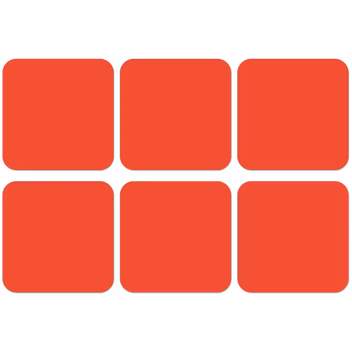 Burnt - Coral - Oranje onderzetter kurk middel 366 -zkaufland3dotto