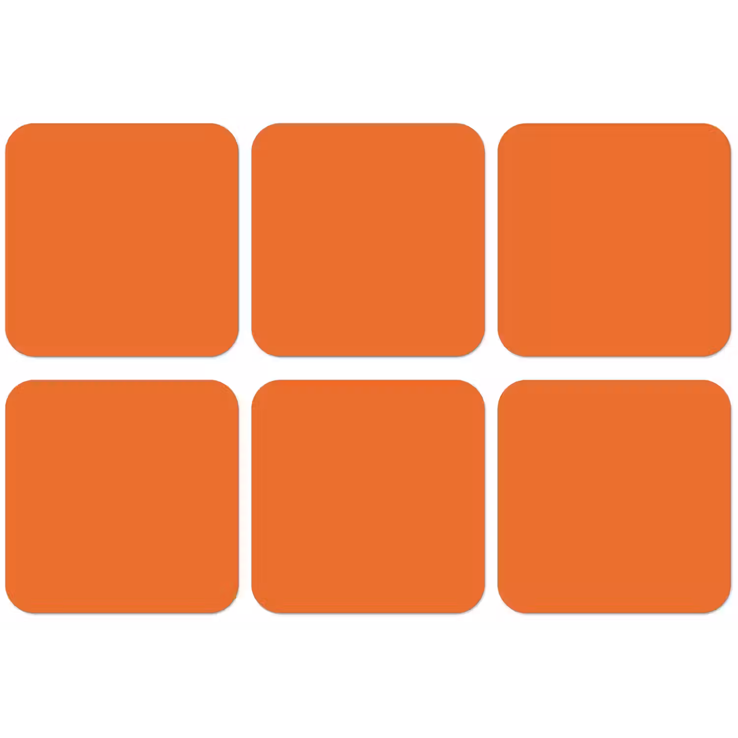 Burnt - Sienna - Oranje onderzetter kurk middel 366 -zkaufland3dotto