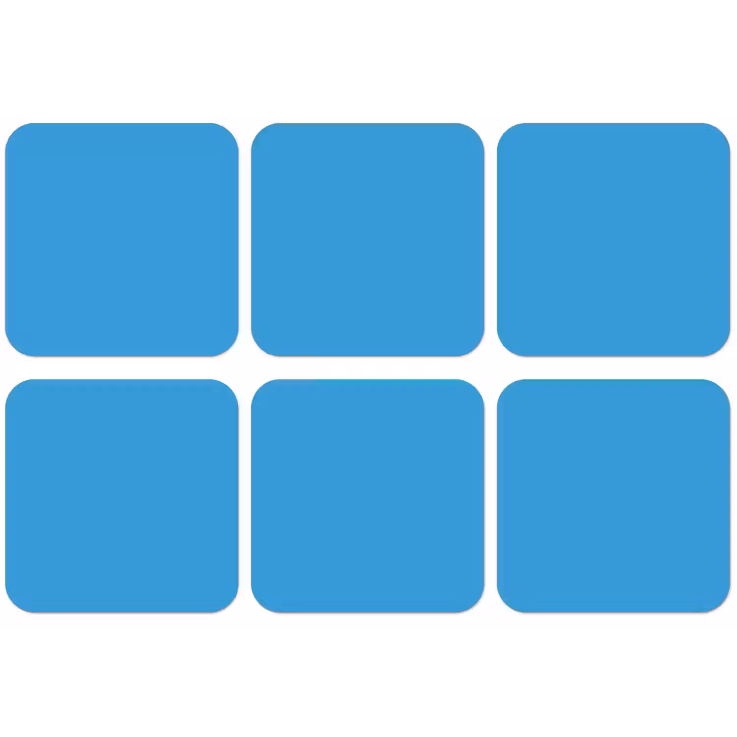 Cerulean - Breeze - Blauw onderzetter kurk middel 366 -zkaufland3dotto