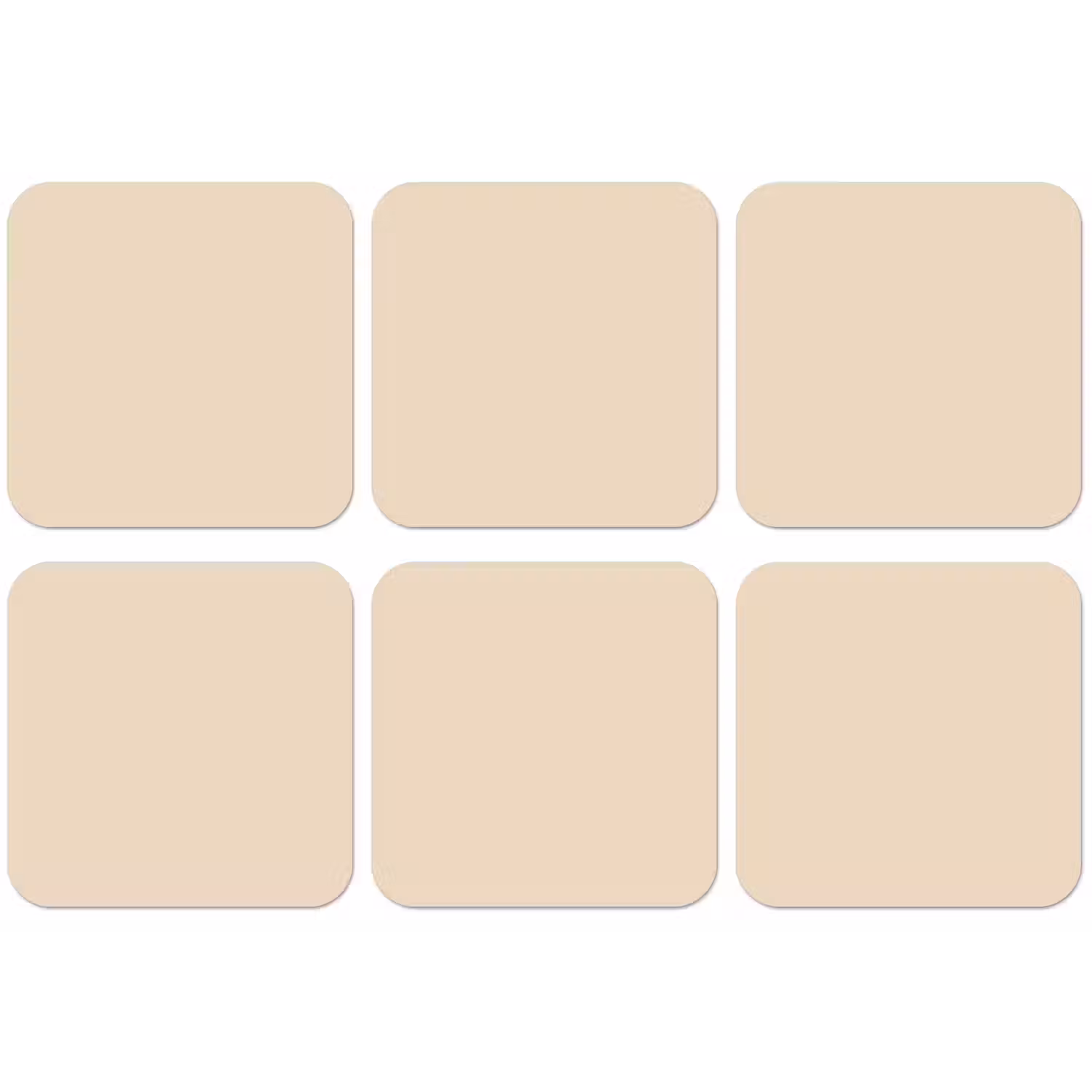 Cream - Nude - Neutraal onderzetter kurk middel 366 -zkaufland3dotto