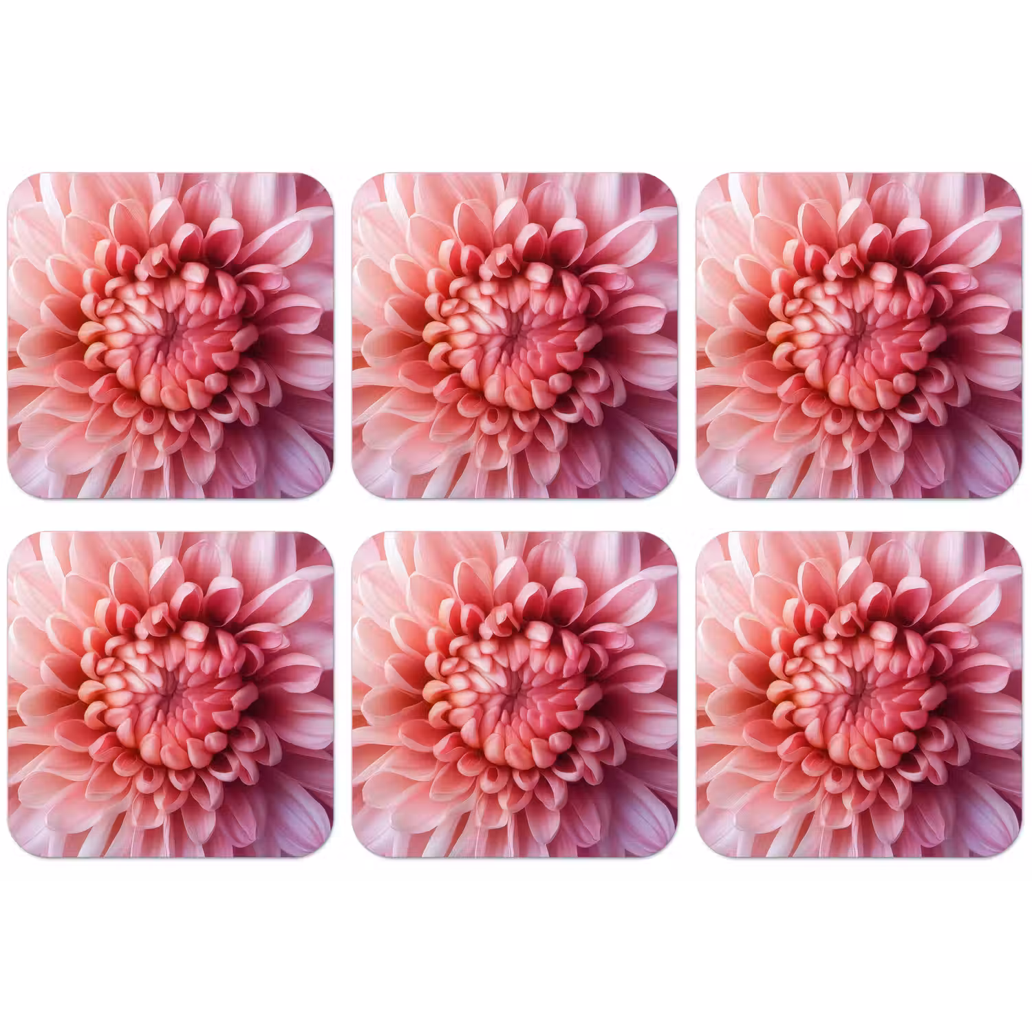Dahlia - Bloem - Close up - Roze onderzetter kurk middel -zkaufland3dotto