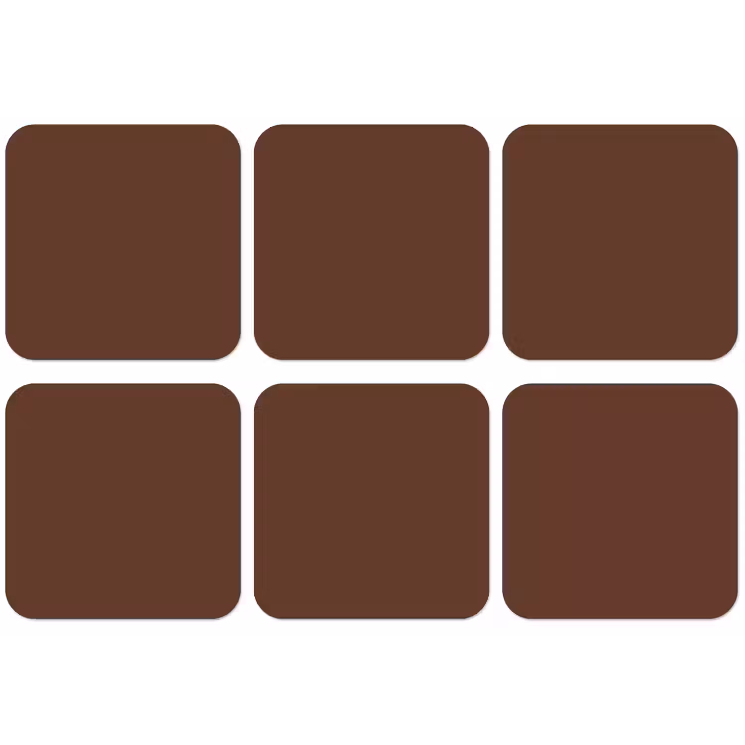 Deep - Clay - Brown - Bruin onderzetter kurk middel 366 -zkaufland3dotto