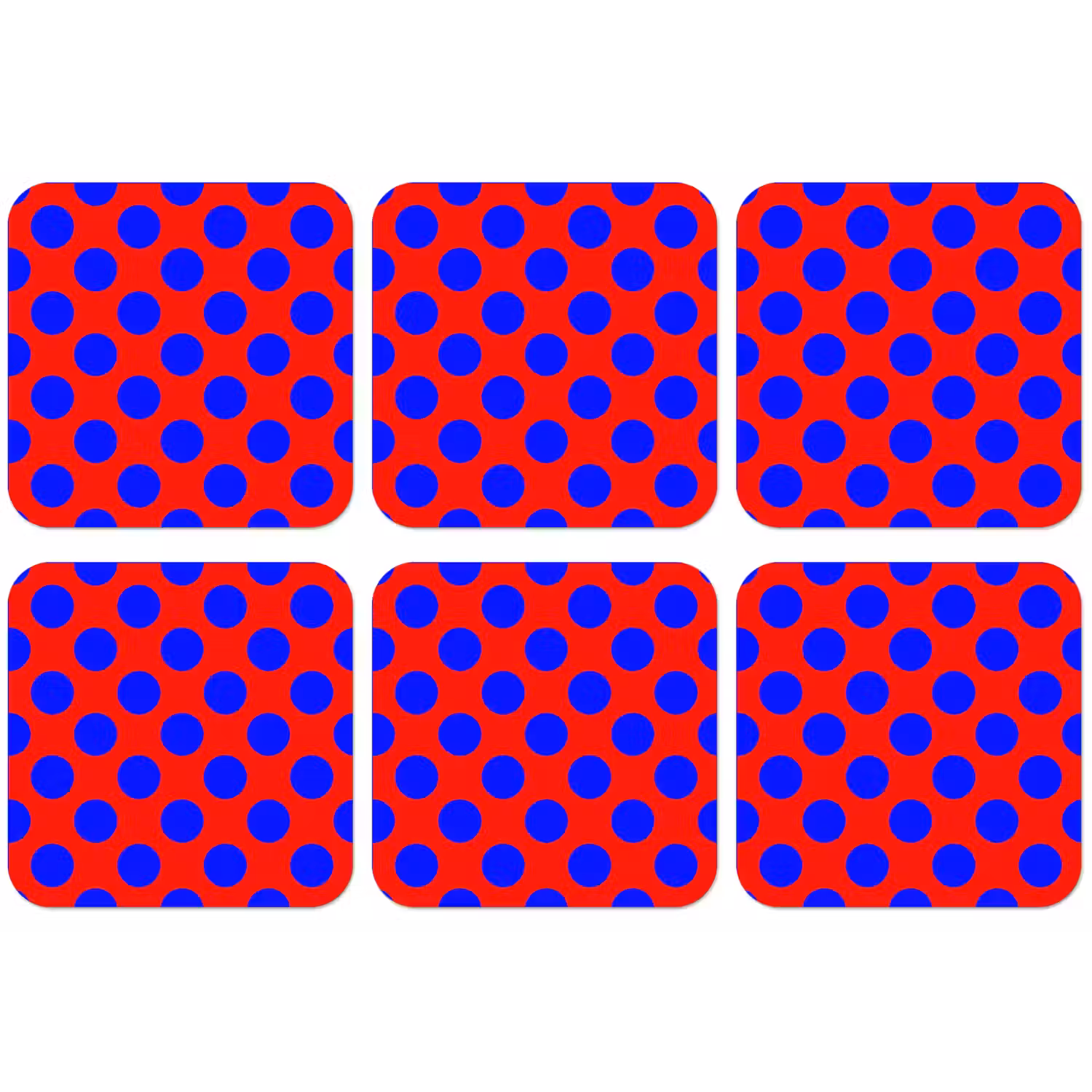 Dots - Klassiek - Rood onderzetter kurk middel 366 -zkaufland3dotto