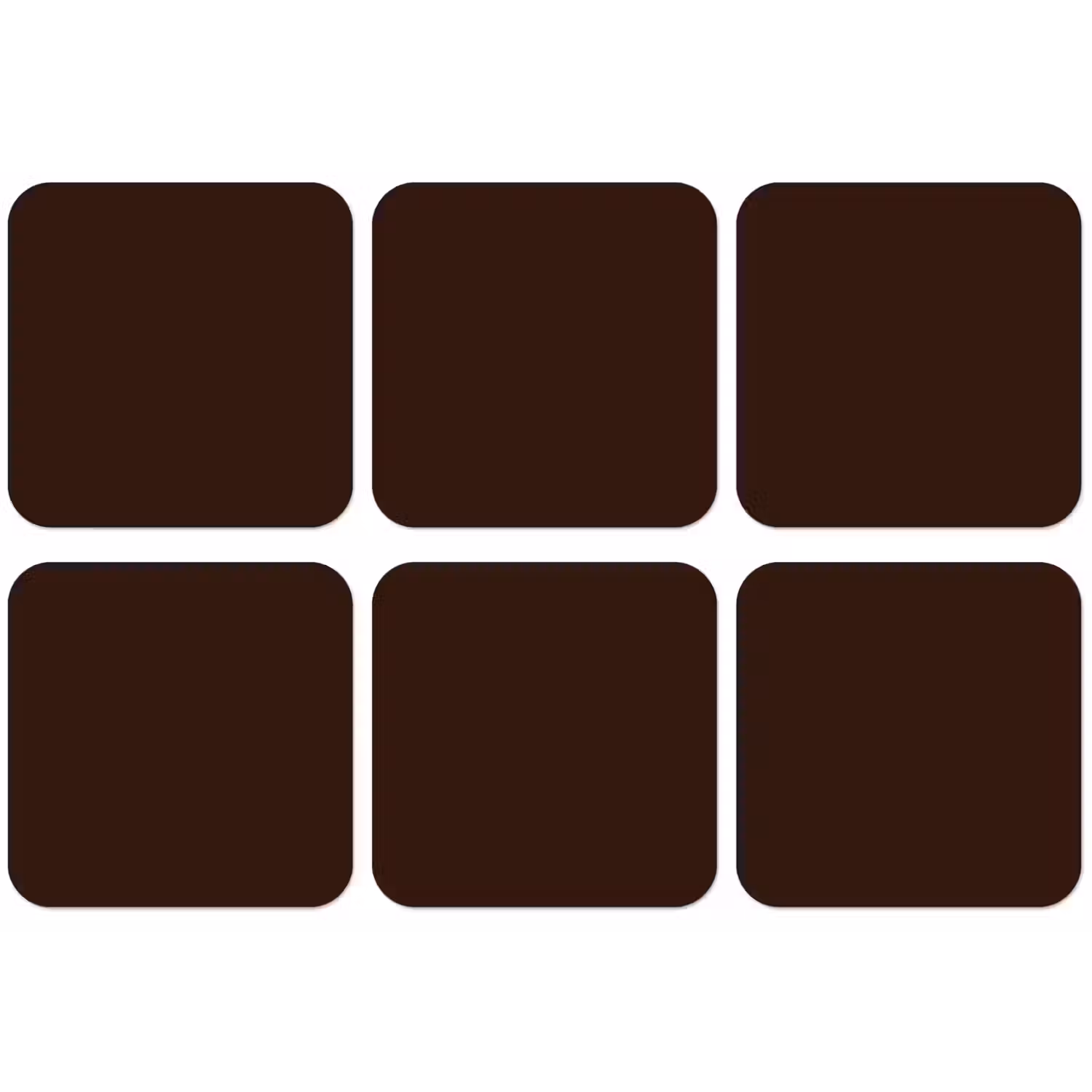 Dark - Chocolate - Bruin onderzetter kurk middel 366 -zkaufland3dotto