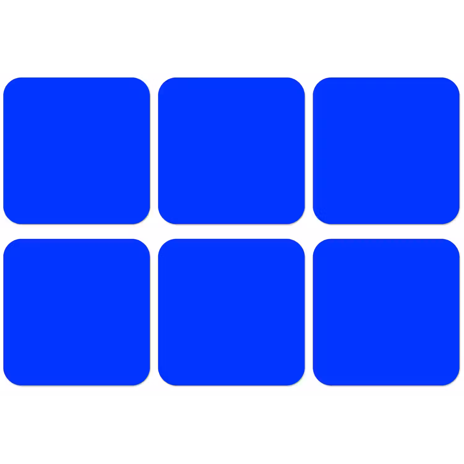 Electric - Blue - Blauw onderzetter kurk middel 366 -zkaufland3dotto