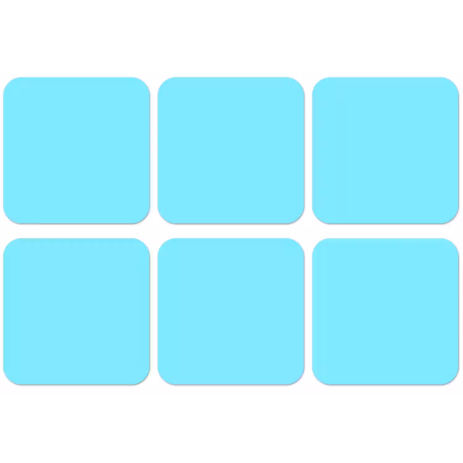 Electric - Cyan - Blauw onderzetter kurk middel 366 -zkaufland3dotto