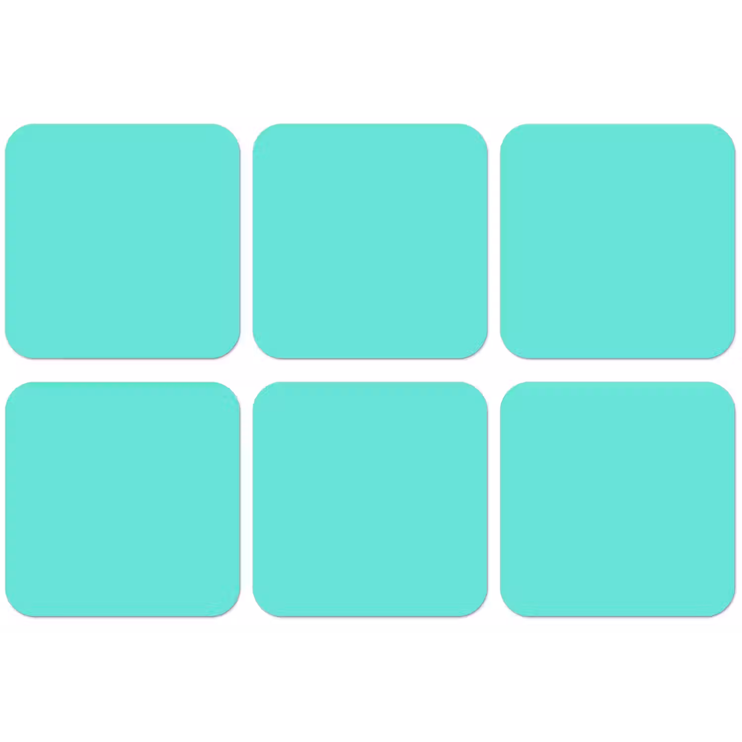 Electric - Cyan - Turkoois onderzetter kurk middel 366 -zkaufland3dotto