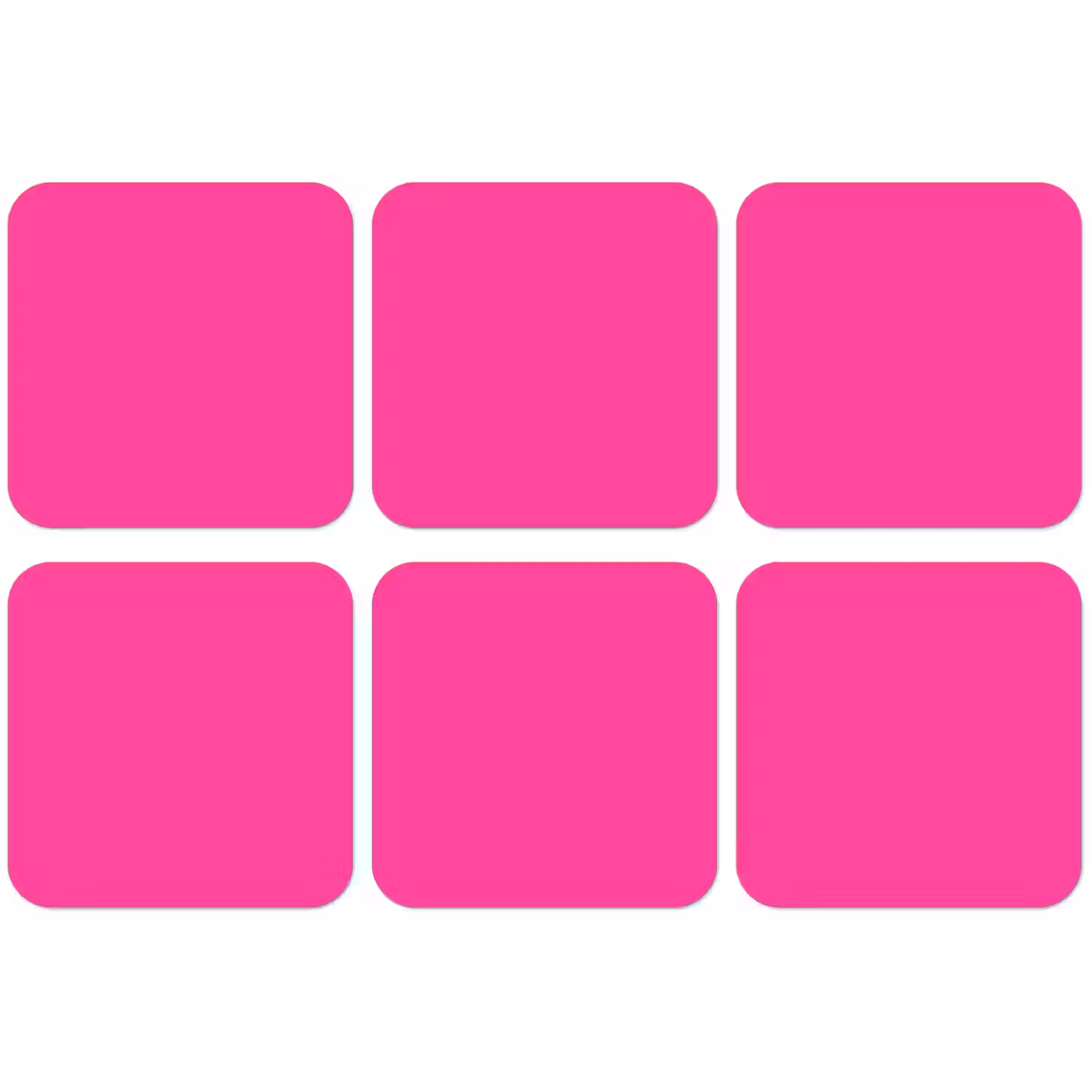 Electric - Magenta - Roze onderzetter kurk middel 366 -zkaufland3dotto