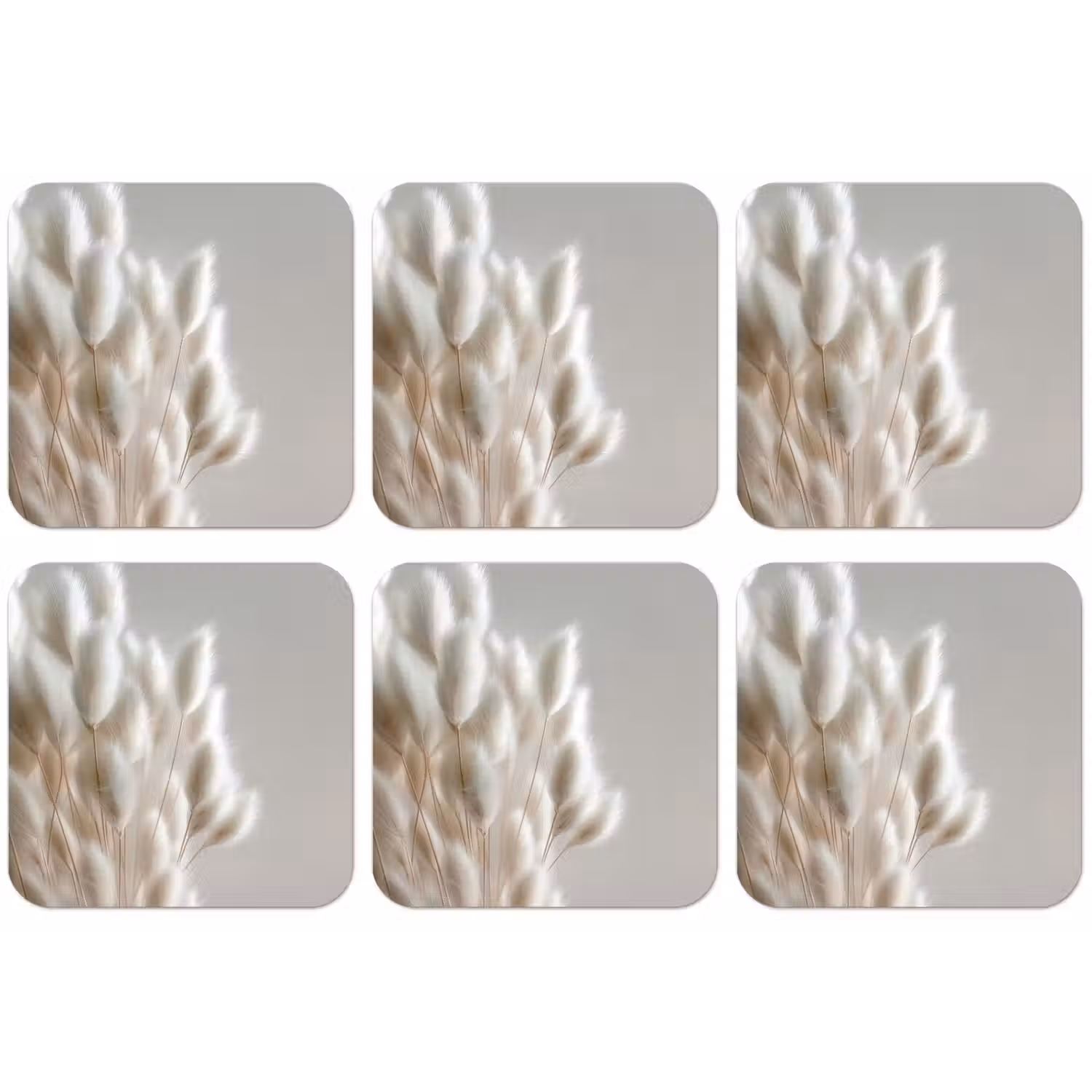 Pluimen - Beige - Minimalistisch onderzetter kurk middel -zkaufland3dotto