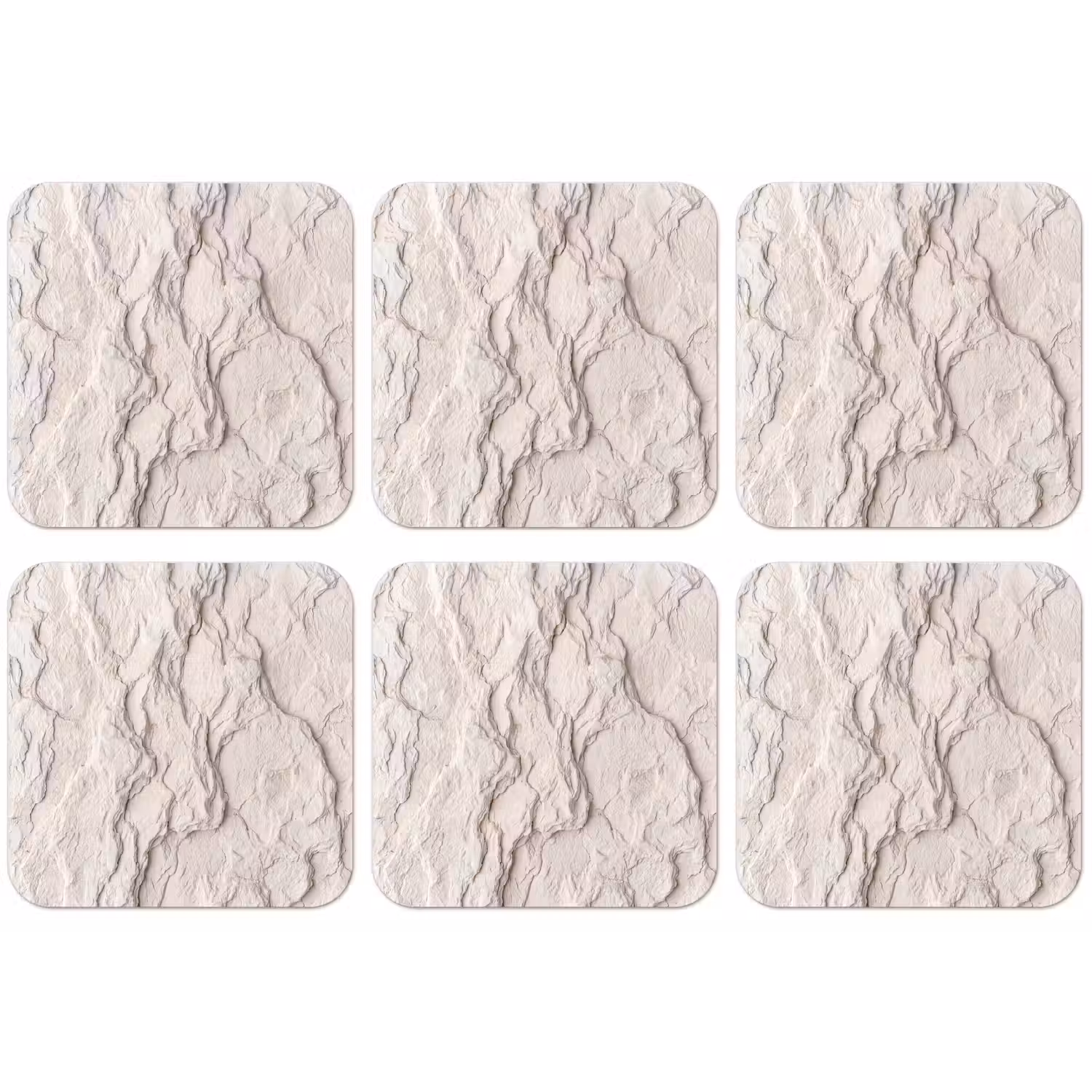 Rots - Structuur - Natuur - Beige - Abstract onderzetter kurk middel -zkaufland3dotto