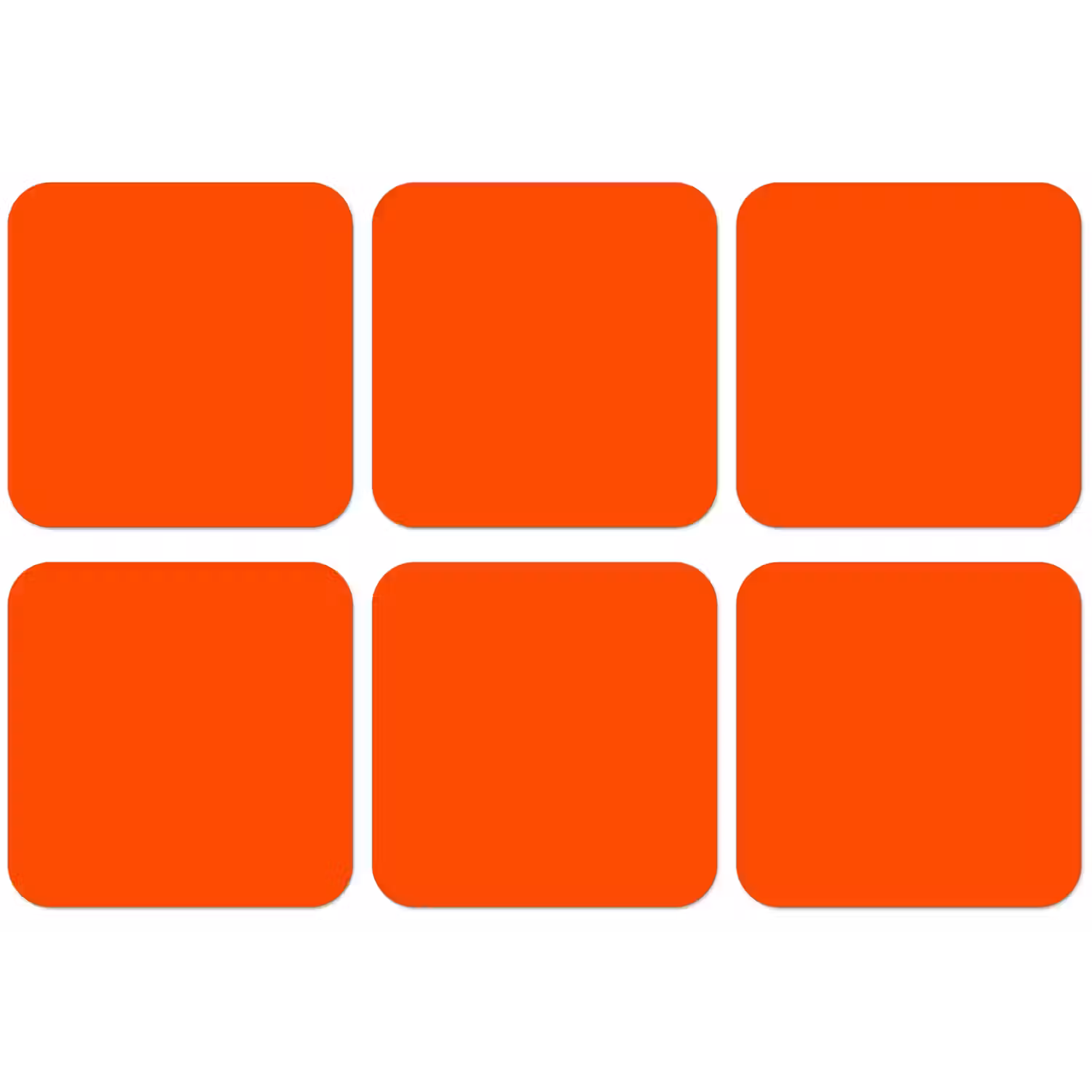 Fiery - Tangerine - Oranje onderzetter kurk middel 366 -zkaufland3dotto