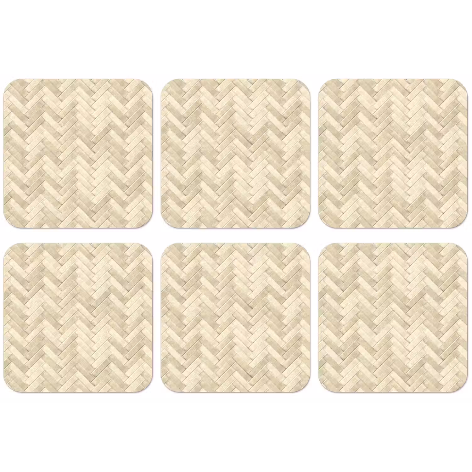 Visgraat - Wandtegel - Licht Beige onderzetter kurk middel 366 -zkaufland3dotto