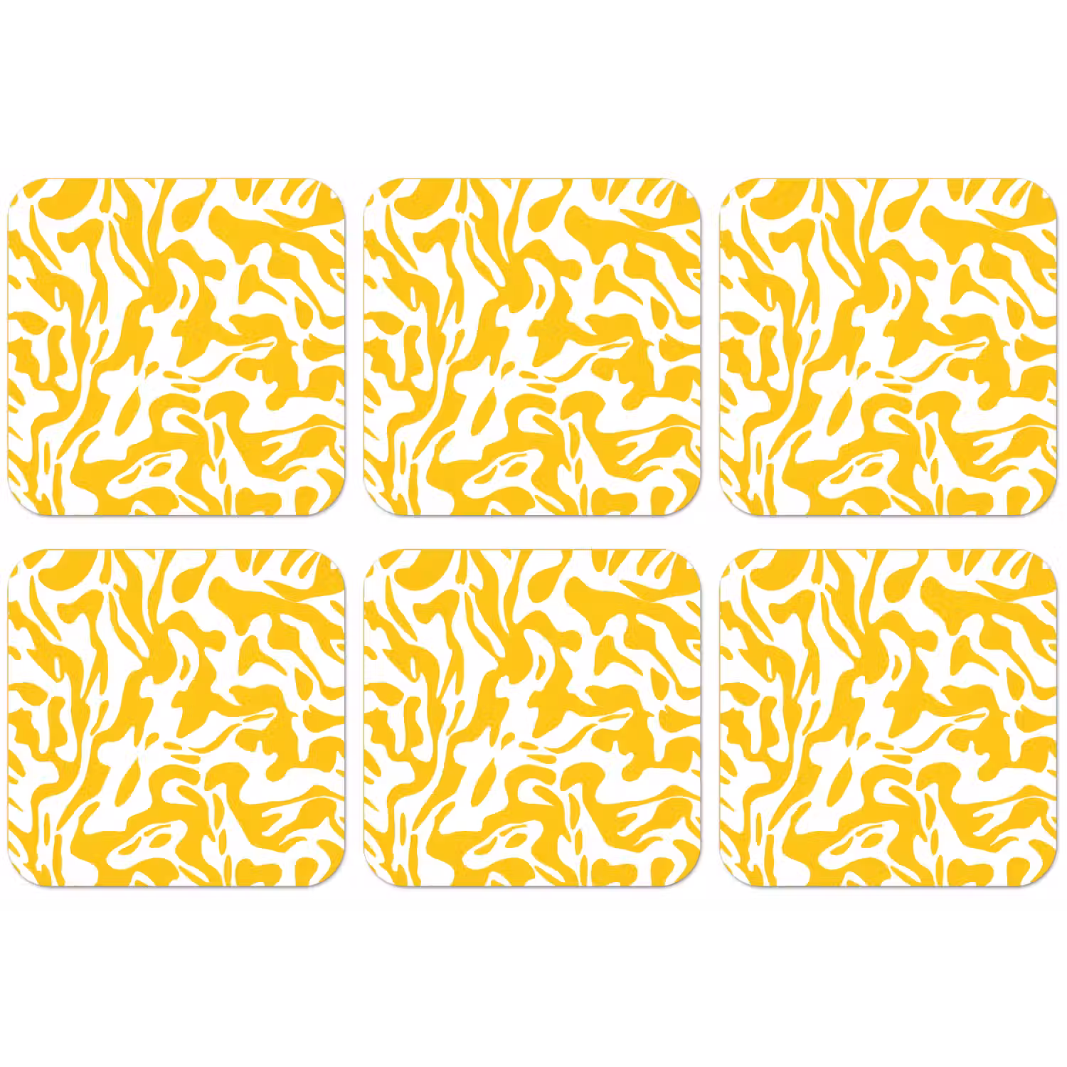 Vormen - Wit - Abstract onderzetter kurk middel -zkaufland3dotto