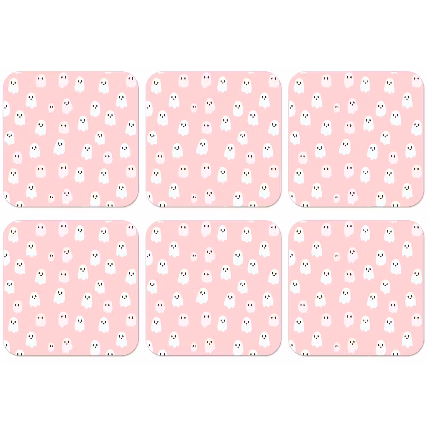 Spookjes - Patroon - Roze onderzetter kurk middel 366 -zkaufland3dotto