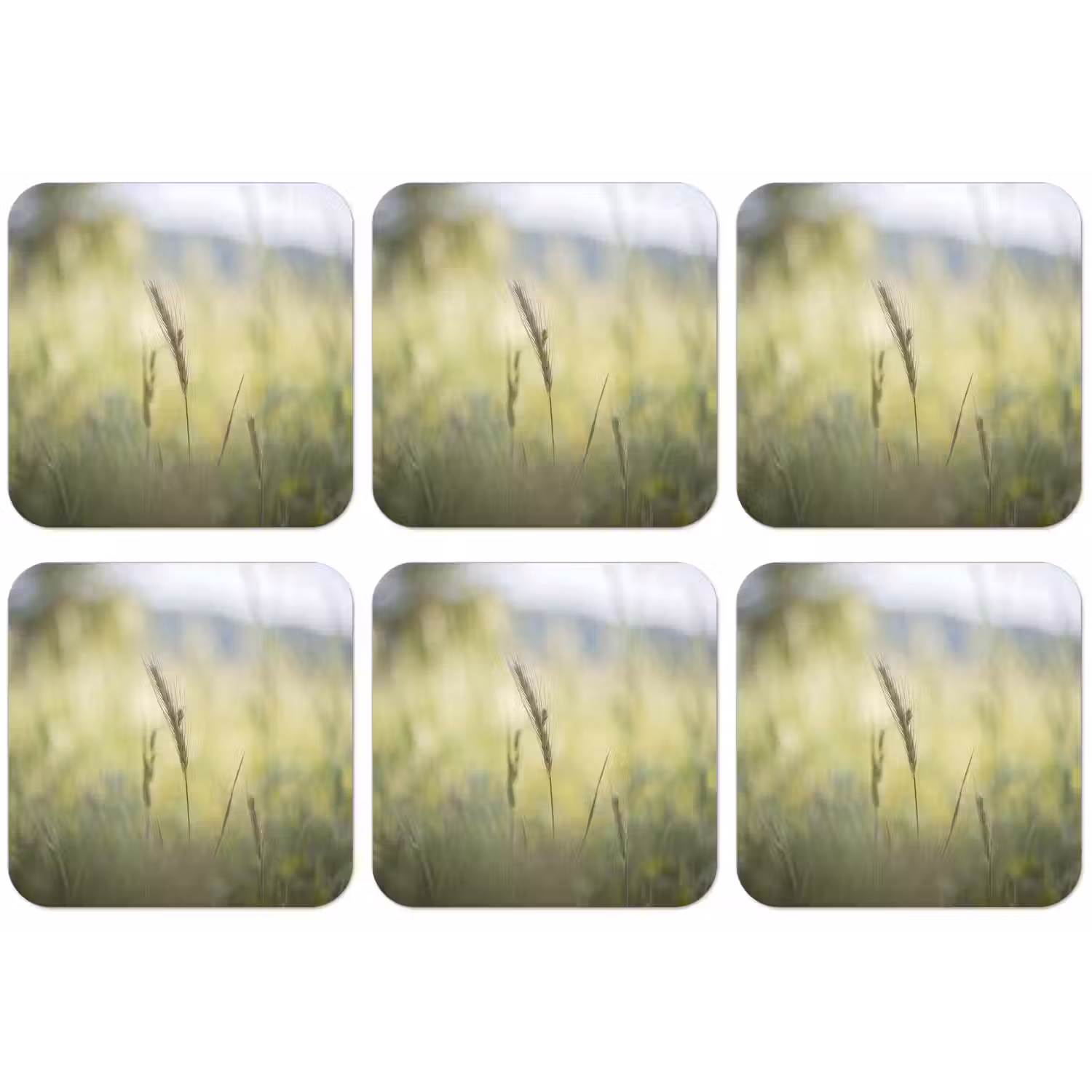 Graan - Aar - Natuur - Groen - Detail onderzetter kurk middel -zkaufland3dotto