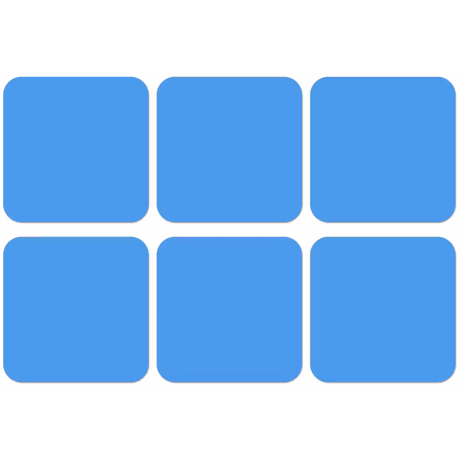Bright - Azure - Blauw onderzetter kurk middel 366 -zkaufland3dotto
