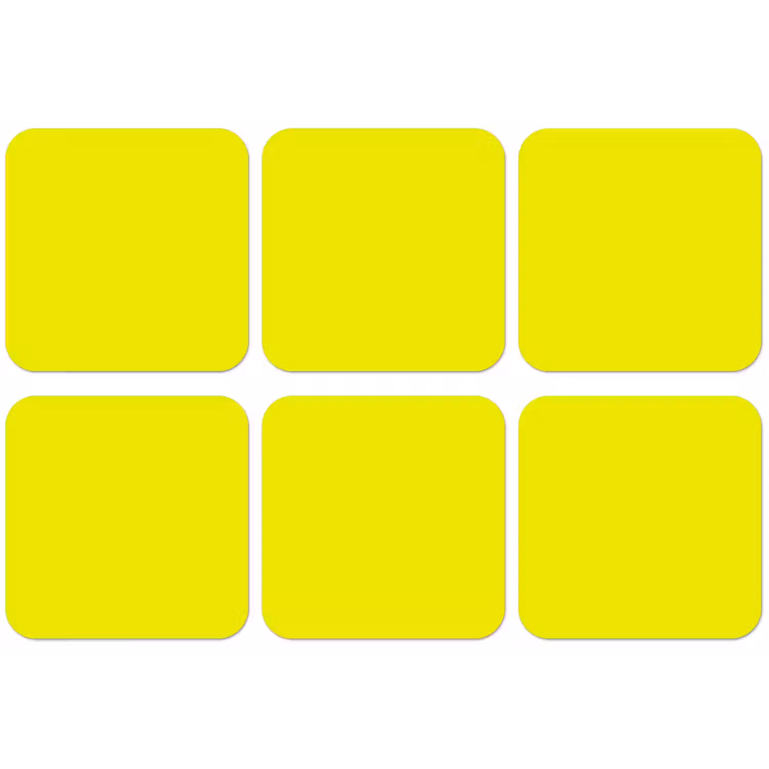 Bright - Canary - Geel onderzetter kurk middel 366 -zkaufland3dotto