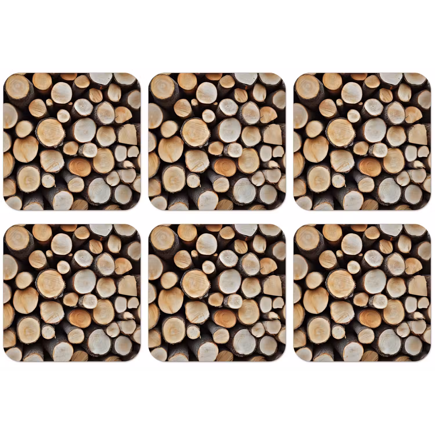 Hout - Boomstammen - Textuur onderzetter kurk middel -zkaufland3dotto