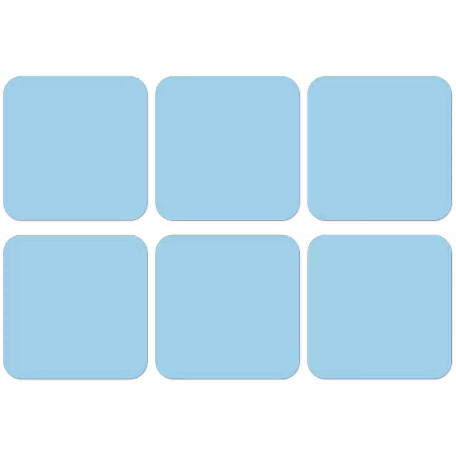 Ice - Blue - Blauw onderzetter kurk middel 366 -zkaufland3dotto