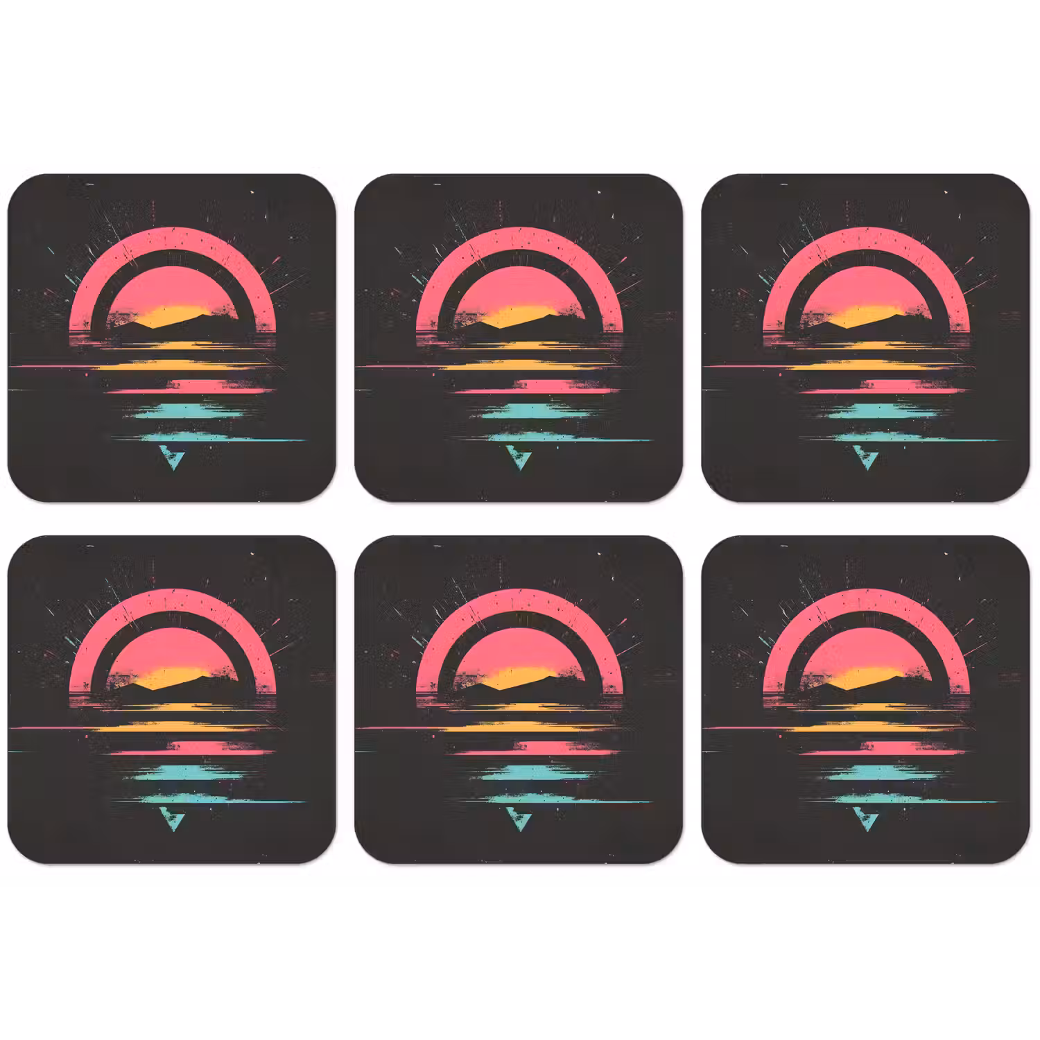 Cirkel - Abstract - Roze onderzetter kurk middel -zkaufland3dotto