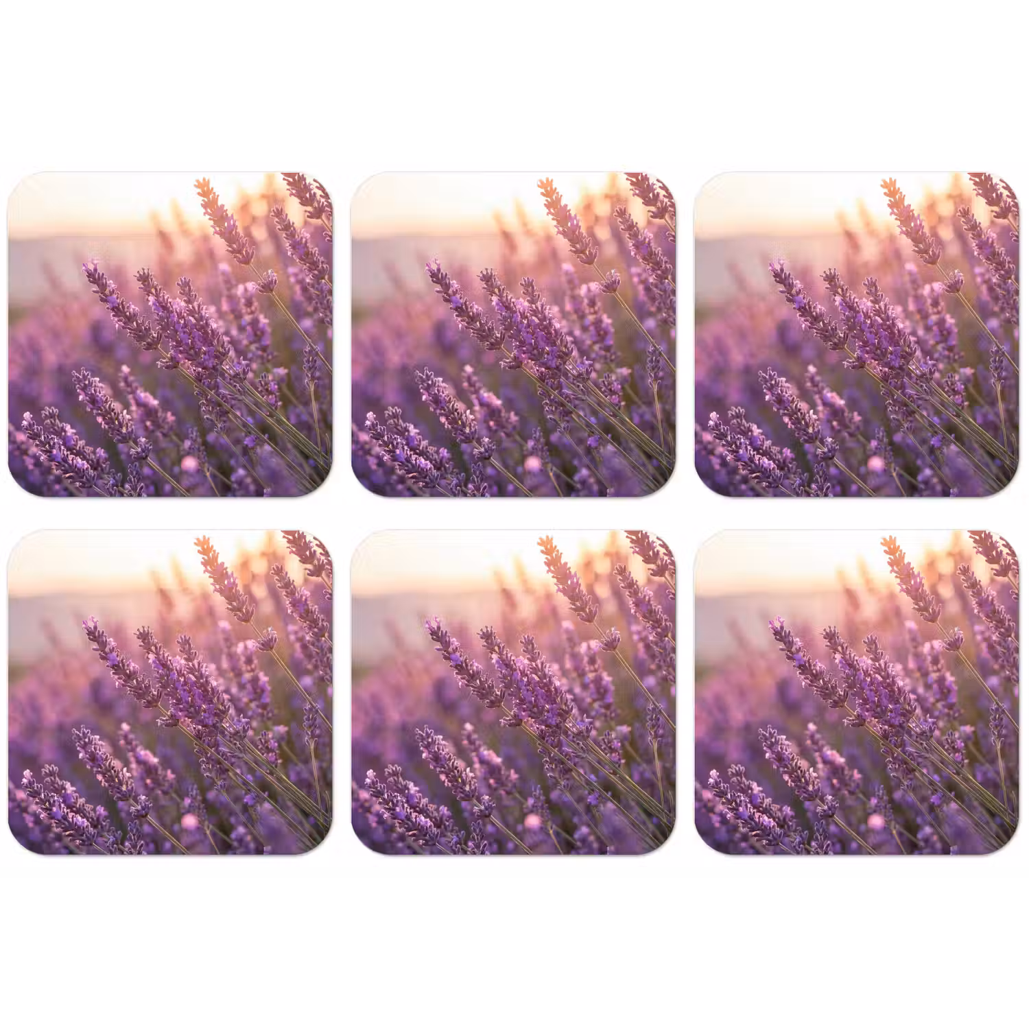 Lavendel - Paars - Zonlicht onderzetter kurk middel -zkaufland3dotto