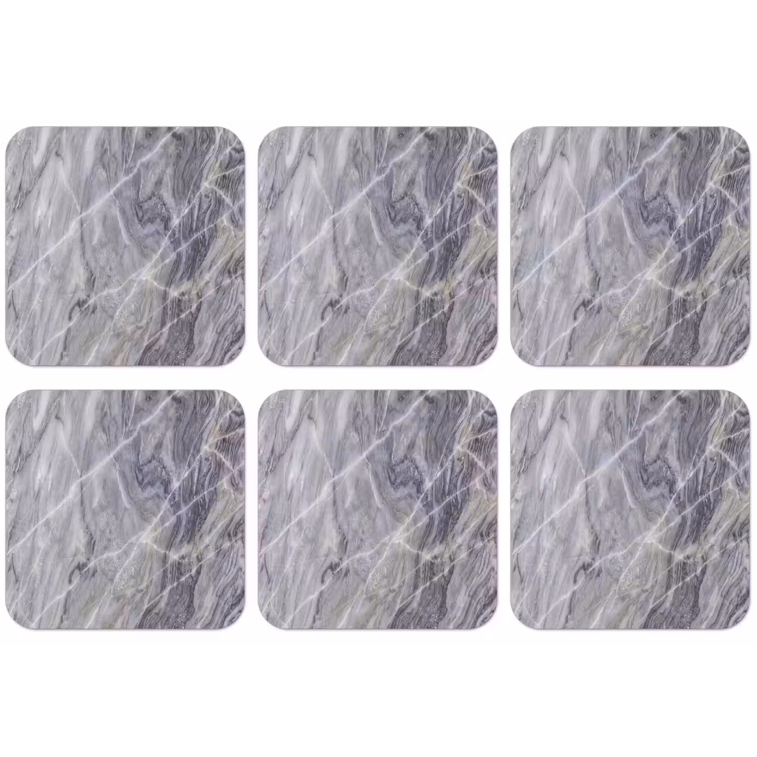 Marmer - Ader - Patroon - Abstract - Grijs onderzetter kurk middel -zkaufland3dotto