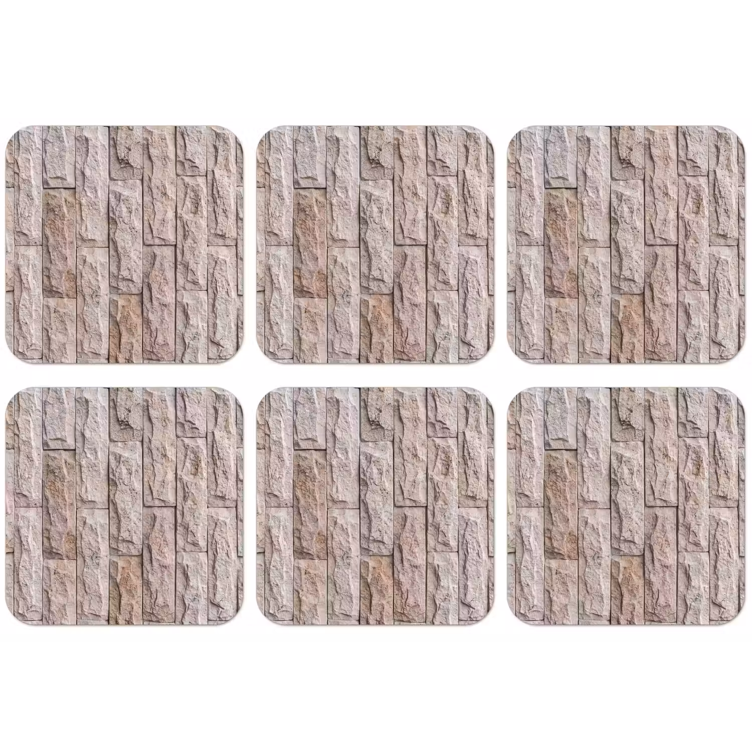 Muur - Steen - Ruw - Beige - Textuur onderzetter kurk middel -zkaufland3dotto