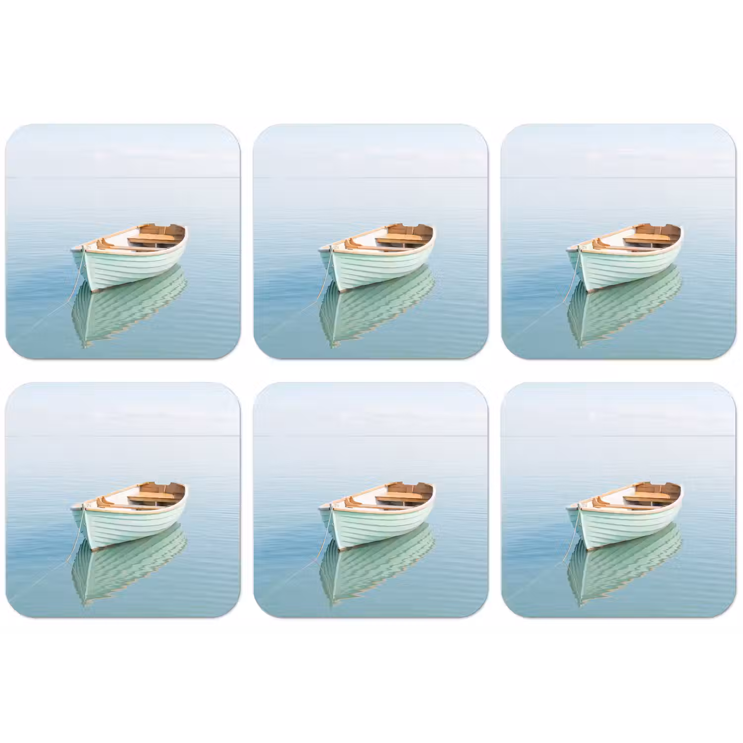 Minimalistisch - Boot - Zee onderzetter kurk middel -zkaufland3dotto