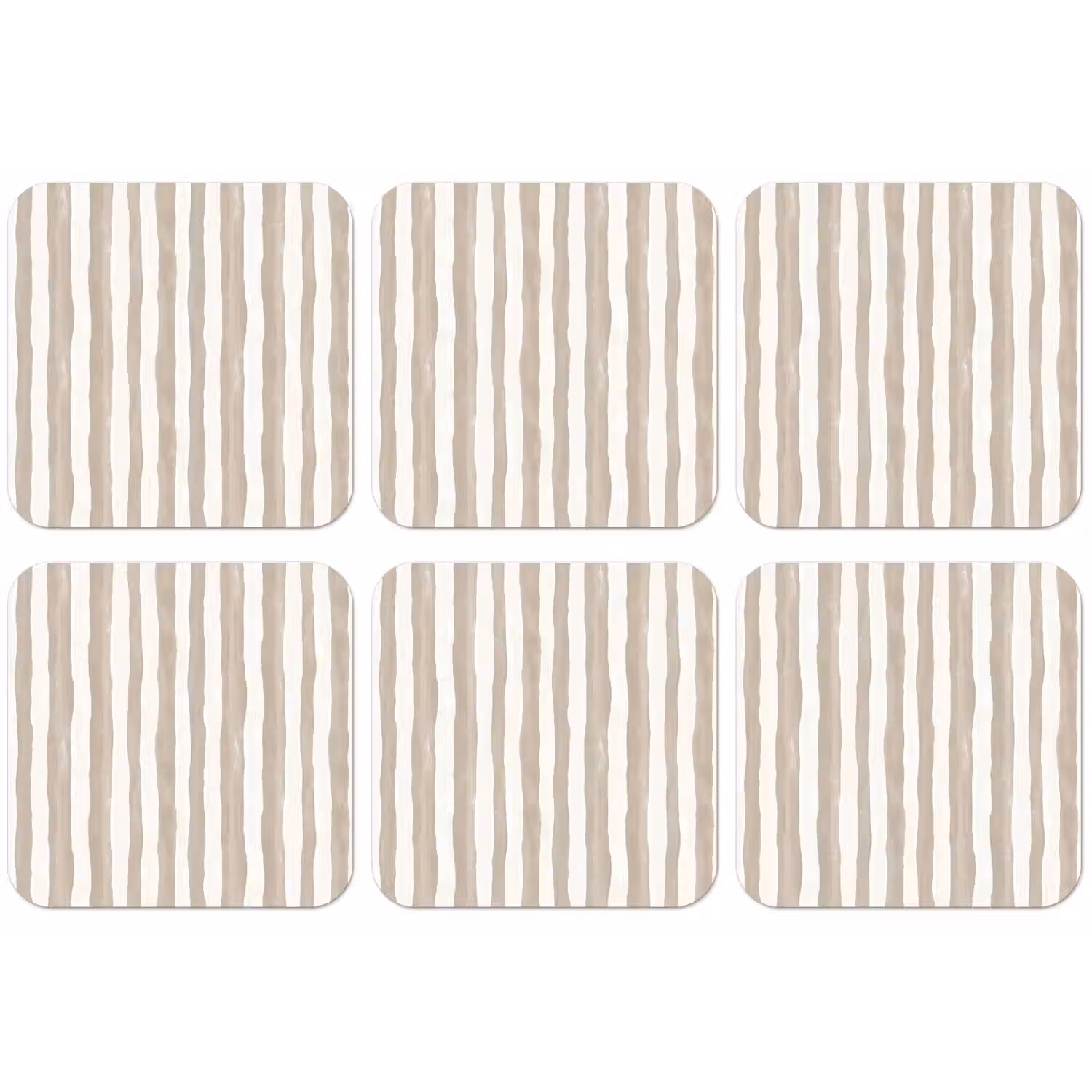 Minimalistisch - Strepen - Beige onderzetter kurk middel 366 -zkaufland3dotto