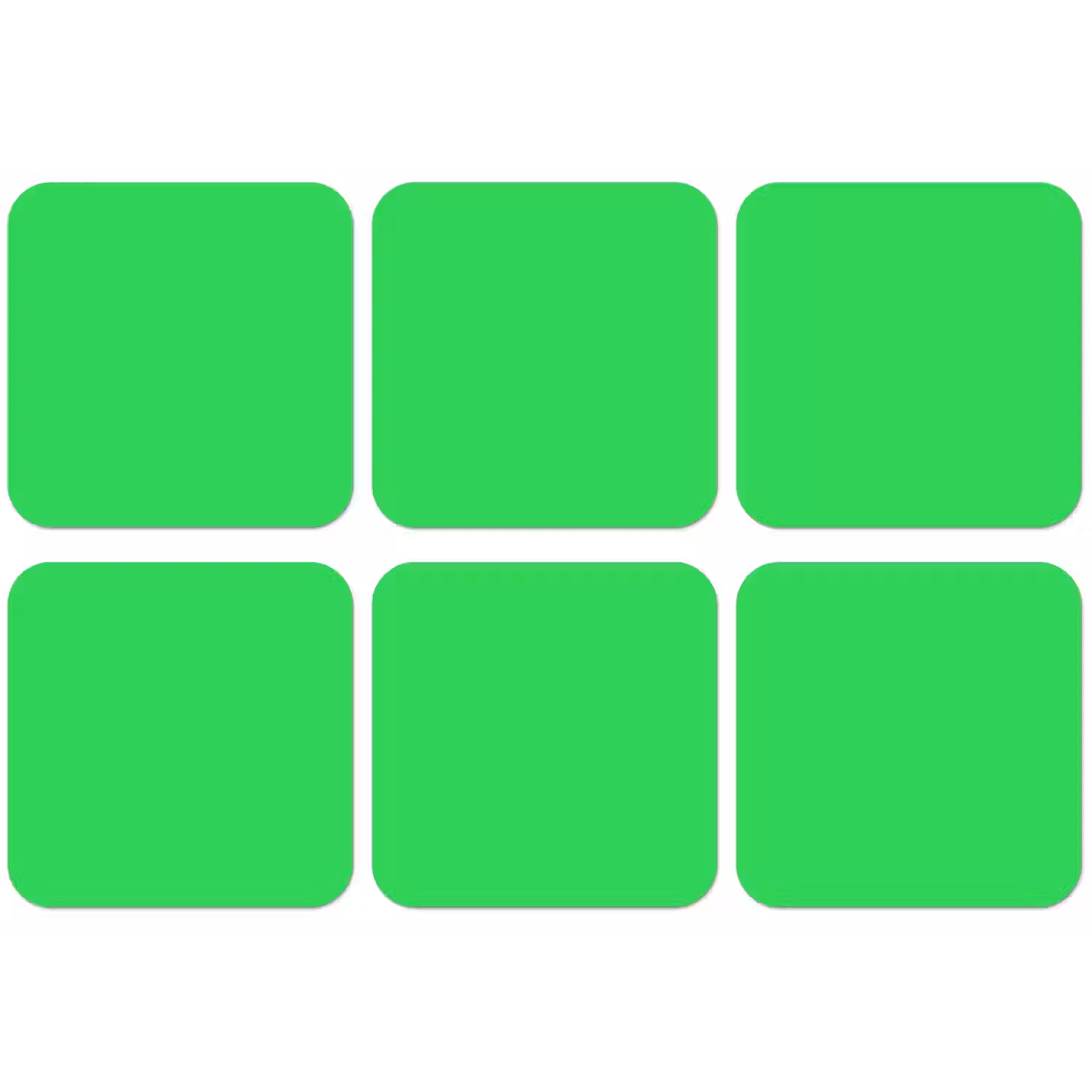 Mint - Green - Groen onderzetter kurk middel 366 -zkaufland3dotto