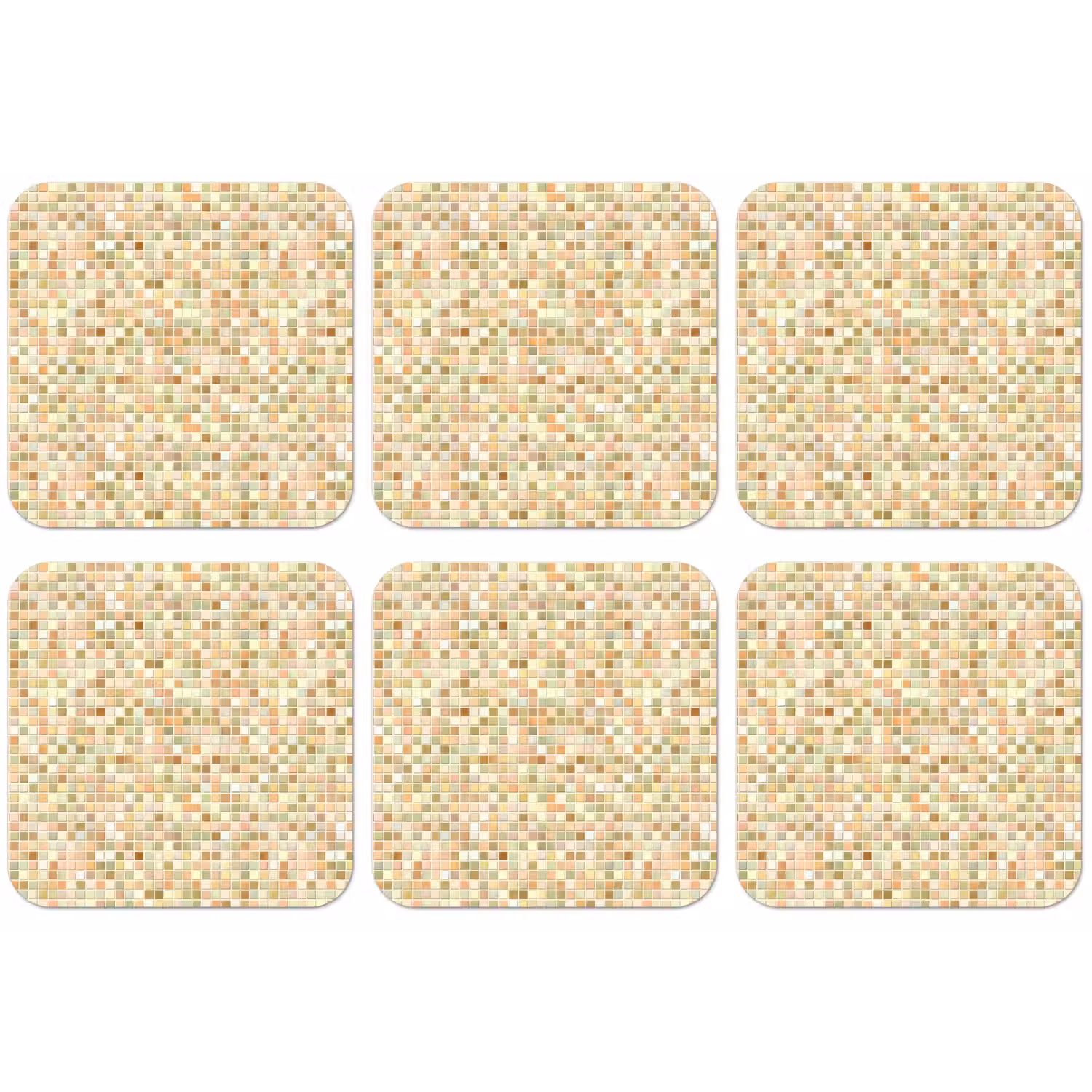 Mozaïek - Patroon - Terracotta onderzetter kurk middel 366 -zkaufland3dotto