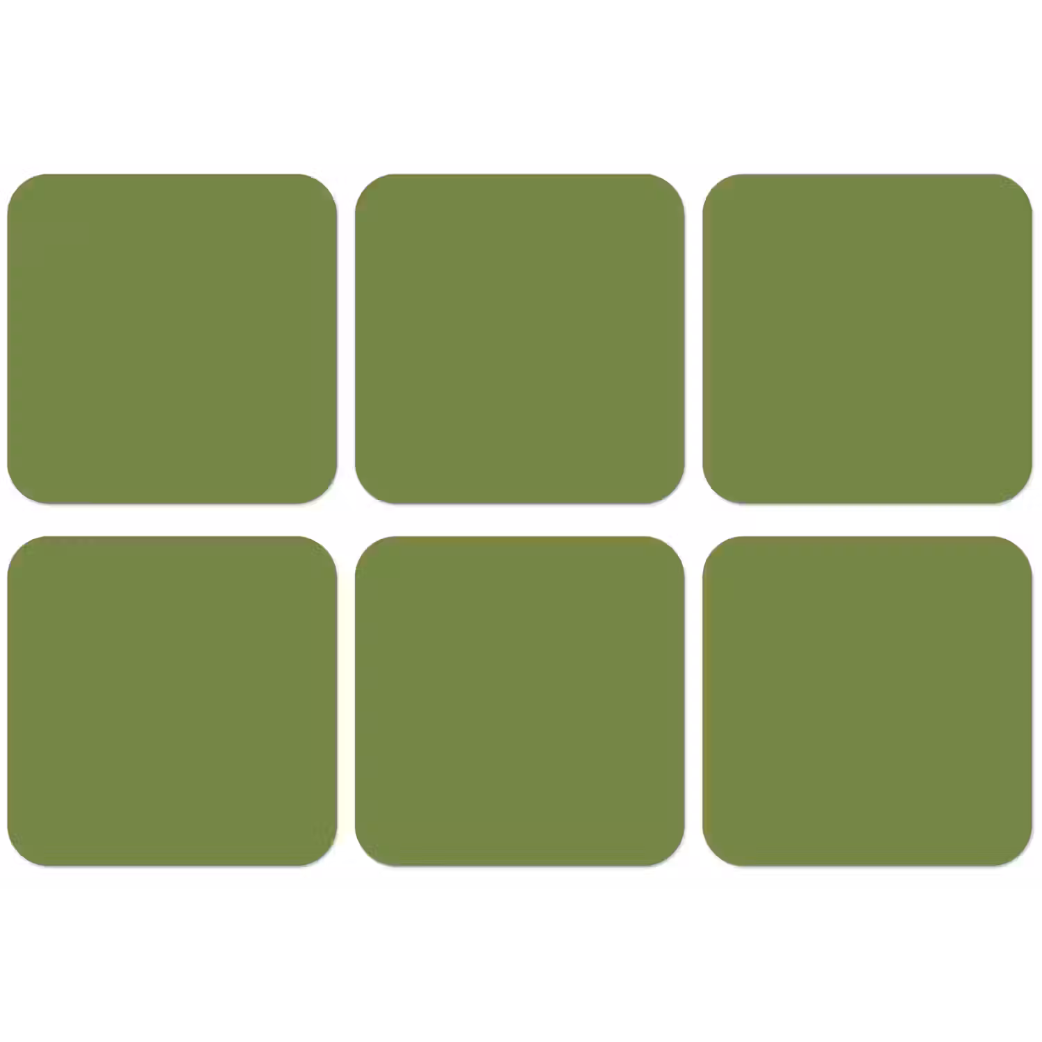 Moss - Green - Groen onderzetter kurk middel 366 -zkaufland3dotto