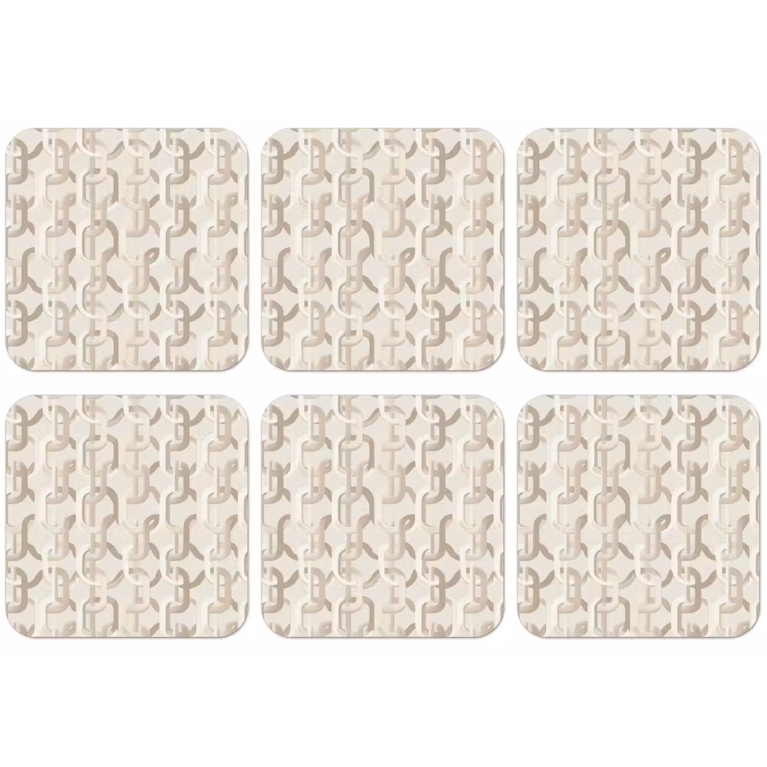 Motief - Abstract - Beige onderzetter kurk middel 366 -zkaufland3dotto