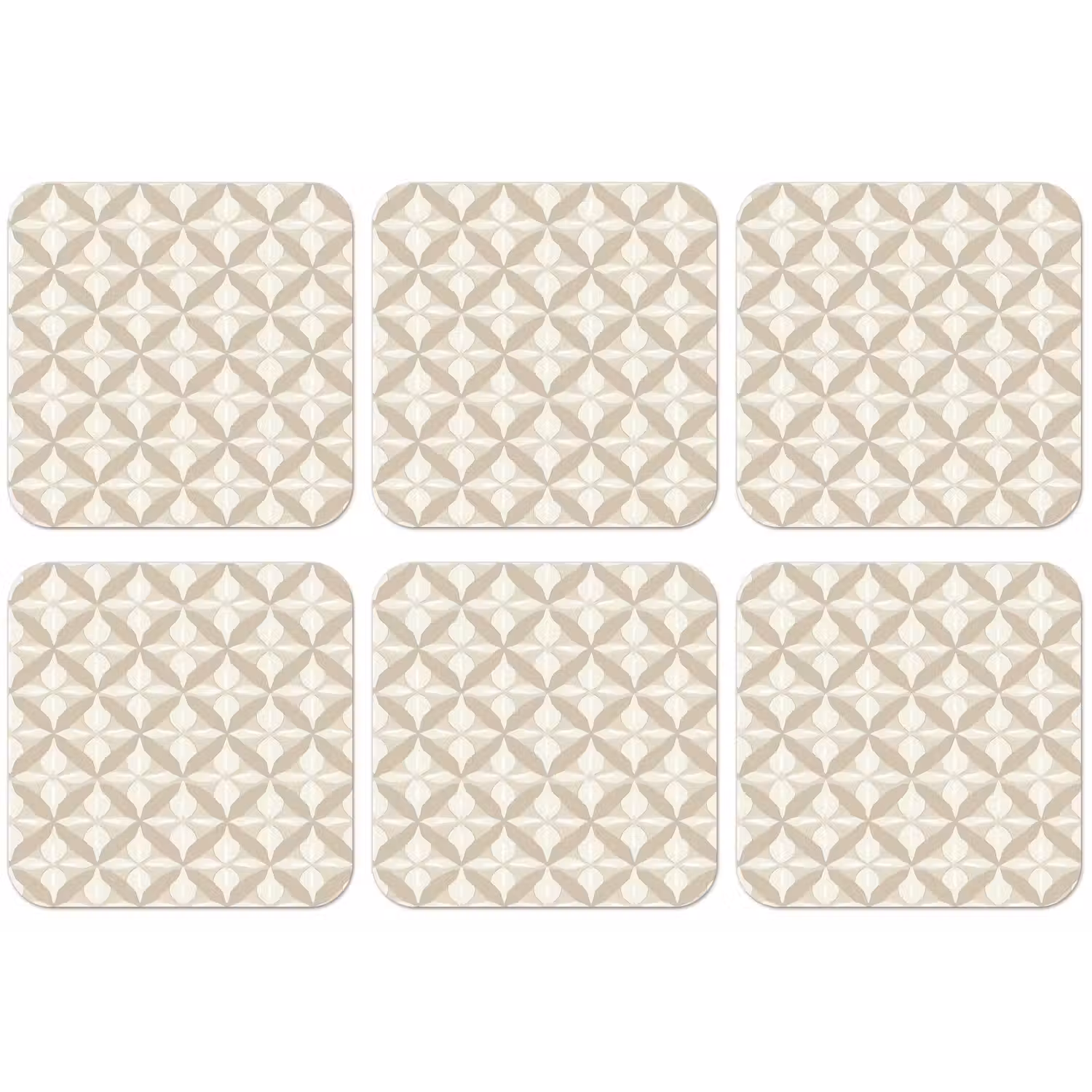 Patroon - Klassiek - Beige onderzetter kurk middel 366 -zkaufland3dotto
