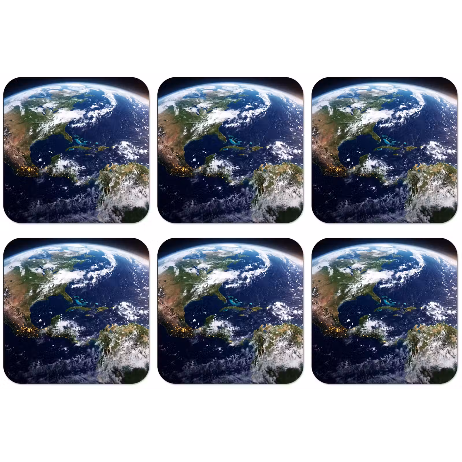 Untersetzer - Planet – Weltraum – Kosmos - Planeet - Ruimte - Kosmos onderzetter kurk middel