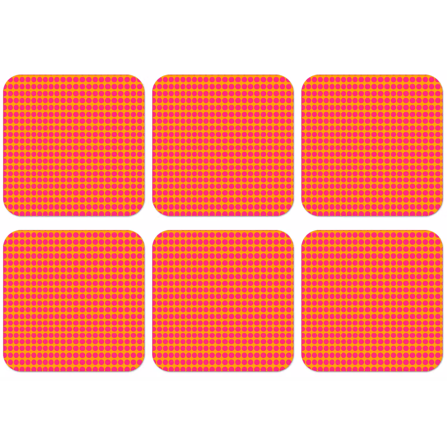 Stippen - Patroon - Oranje onderzetter kurk middel 366 -zkaufland3dotto