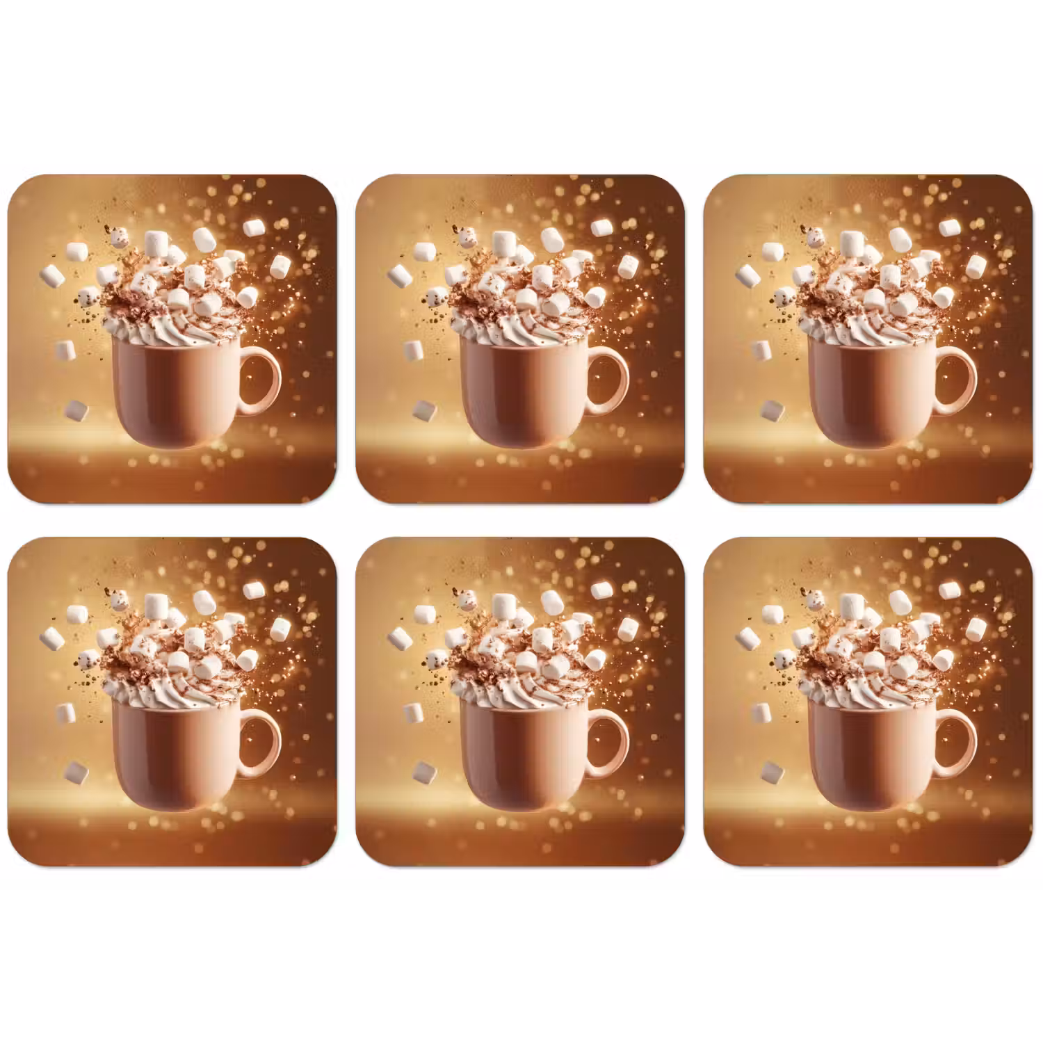 Chocomelk - Drinken - Warm - Bruin onderzetter kurk middel -zkaufland3dotto