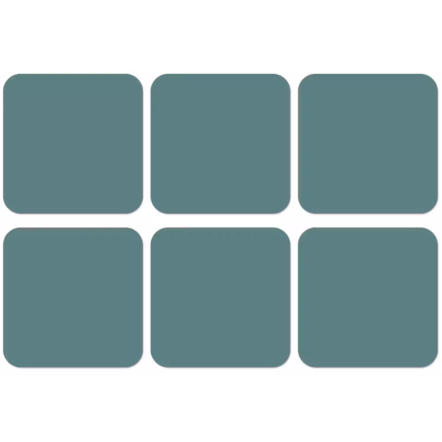 Serene - Teal - Blauw onderzetter kurk middel 366 -zkaufland3dotto