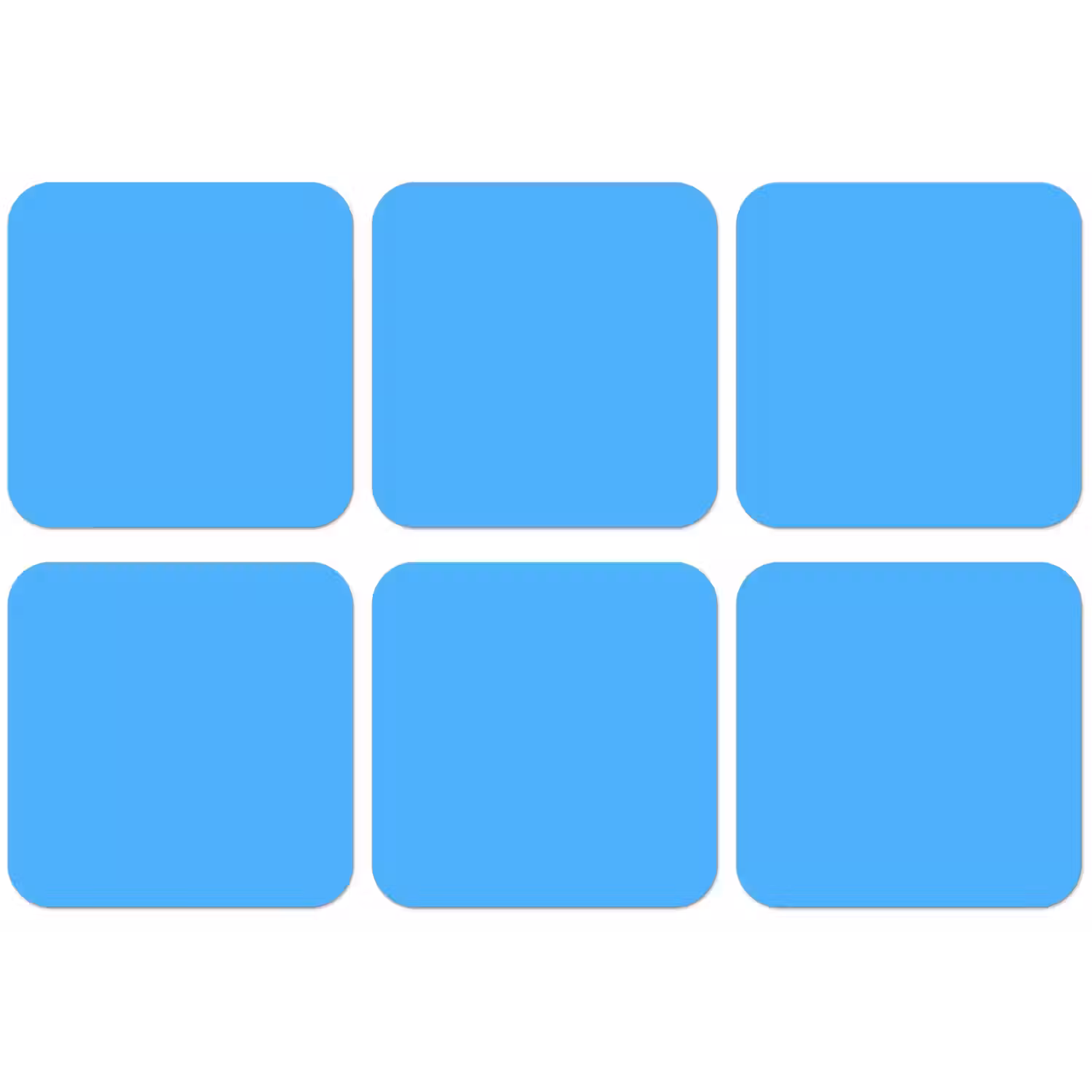 Sky - Blue - Blauw onderzetter kurk middel 366 -zkaufland3dotto