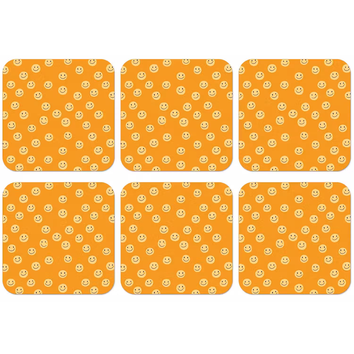 Smileys - Retro - Heel onderzetter kurk middel 366 -zkaufland3dotto