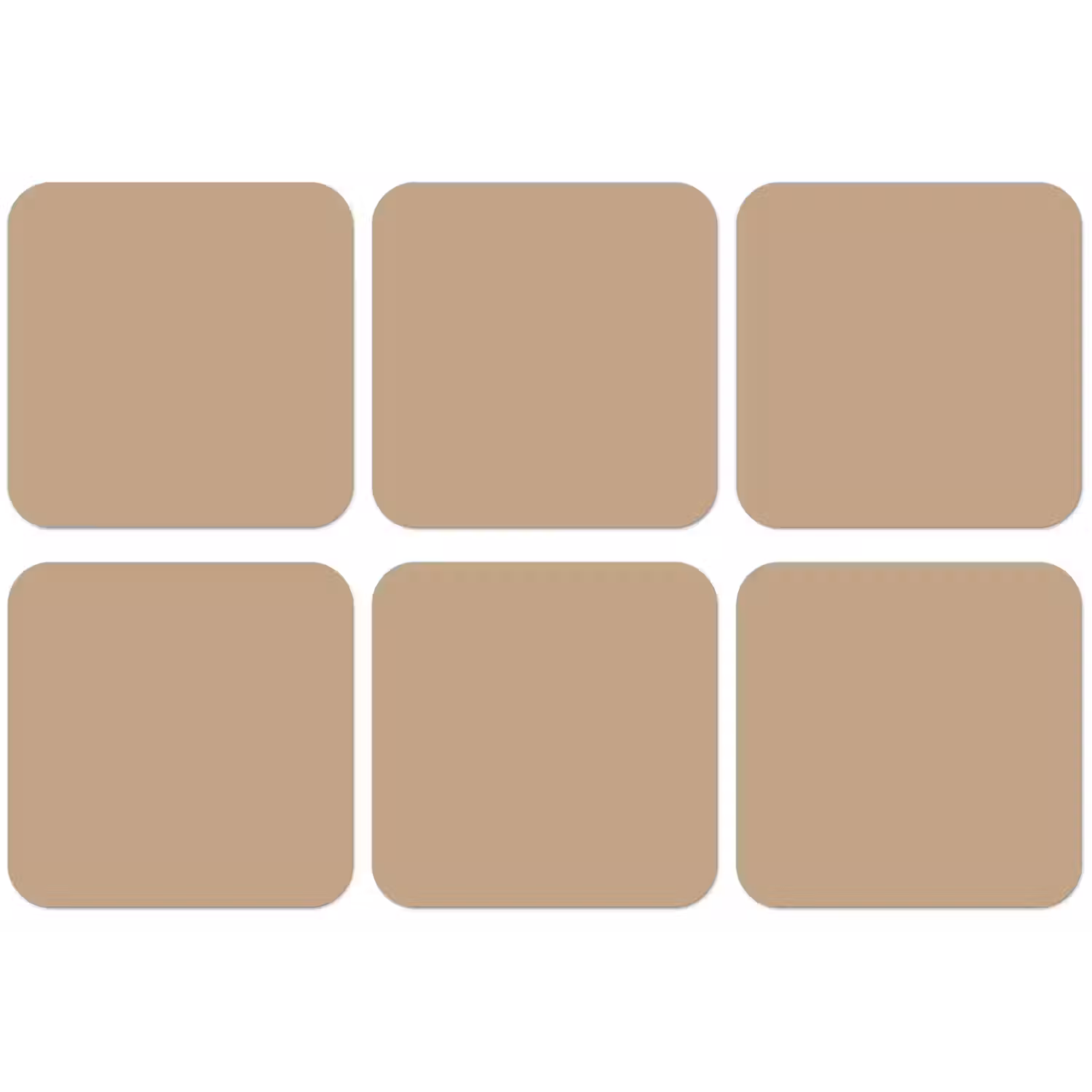 Soft - Taupe - Bruin onderzetter kurk middel 366 -zkaufland3dotto
