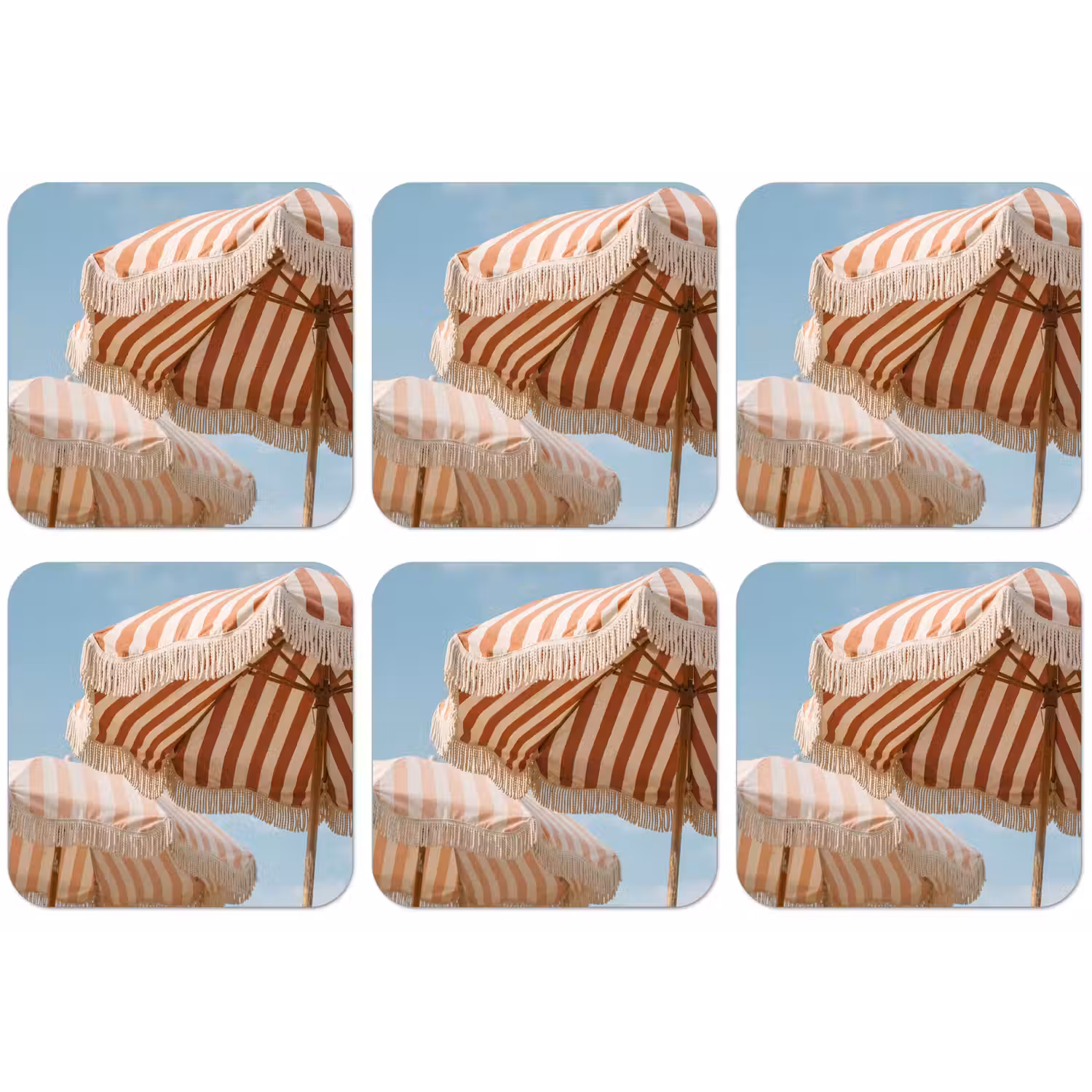 Parasol - Lucht - Rood onderzetter kurk middel -zkaufland3dotto