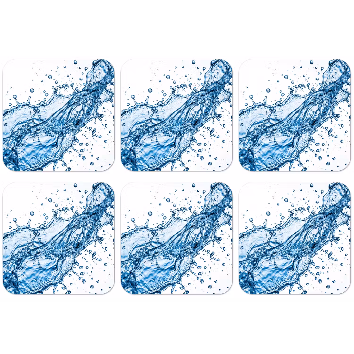 Spash - Water - Blauw onderzetter kurk middel -zkaufland3dotto