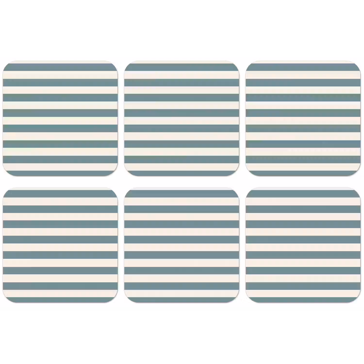 Strepen - Modern - Blauw onderzetter kurk middel 366 -zkaufland3dotto